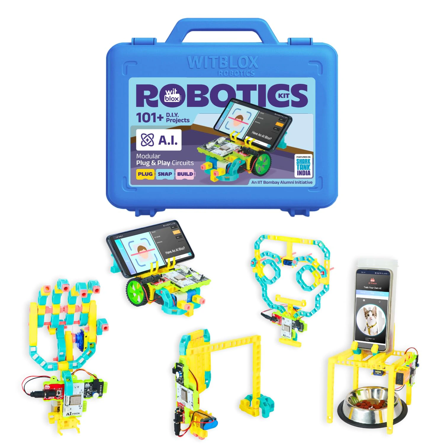 WitBlox AI Artificial Intelligence Robotic Science Kit for 101+ Project 174 Part 8 Yrs+ view 2