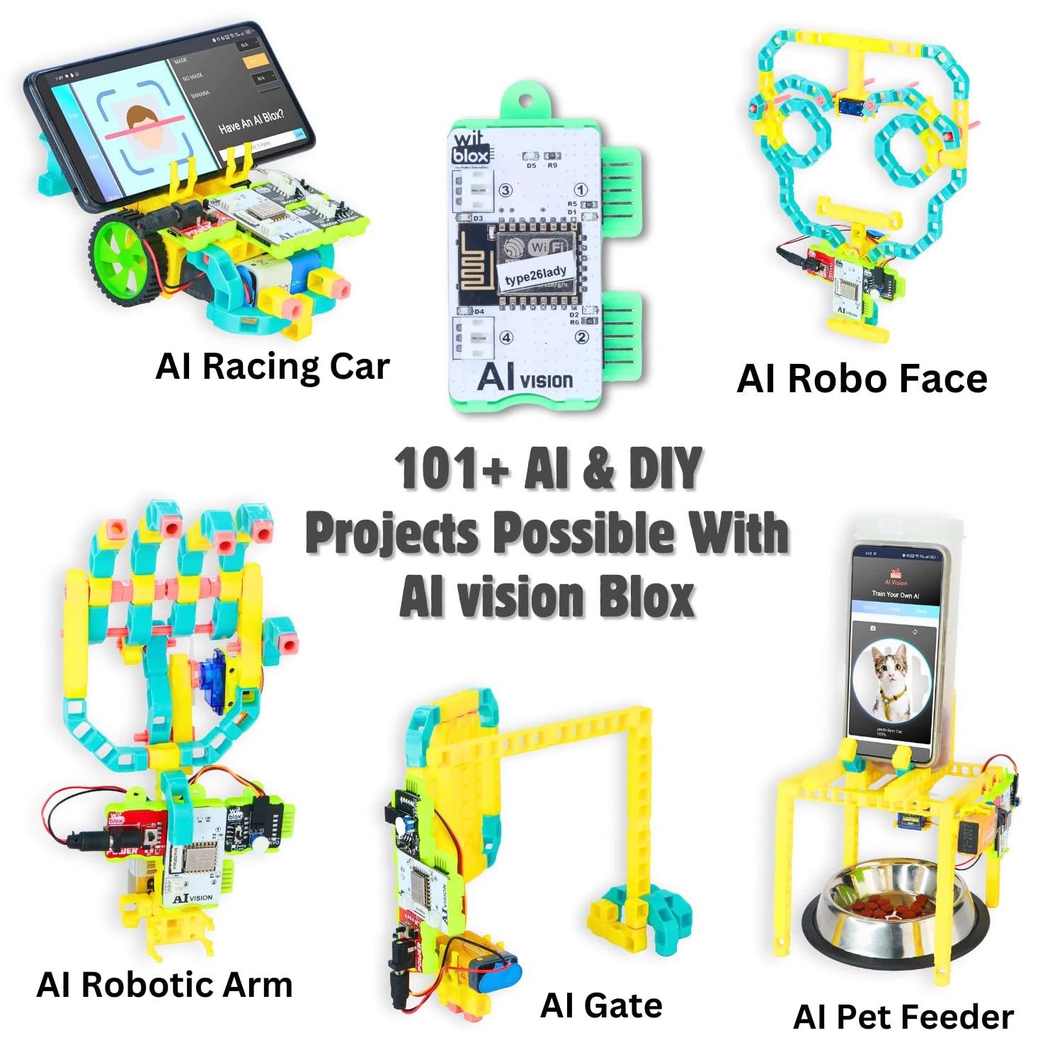 WitBlox AI Artificial Intelligence Robotic Science Kit for 101+ Project 174 Part 8 Yrs+ view 3