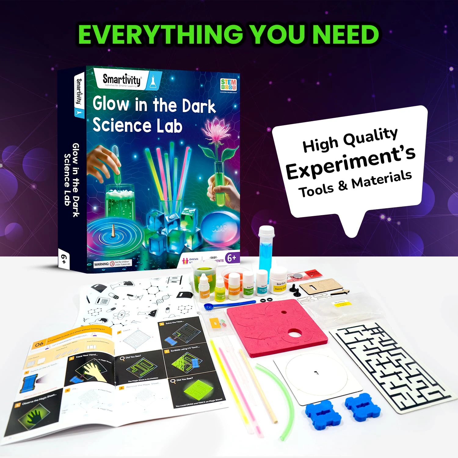 Smartivity Glow Magic Science Kit for Kids 6-12 Years view 5