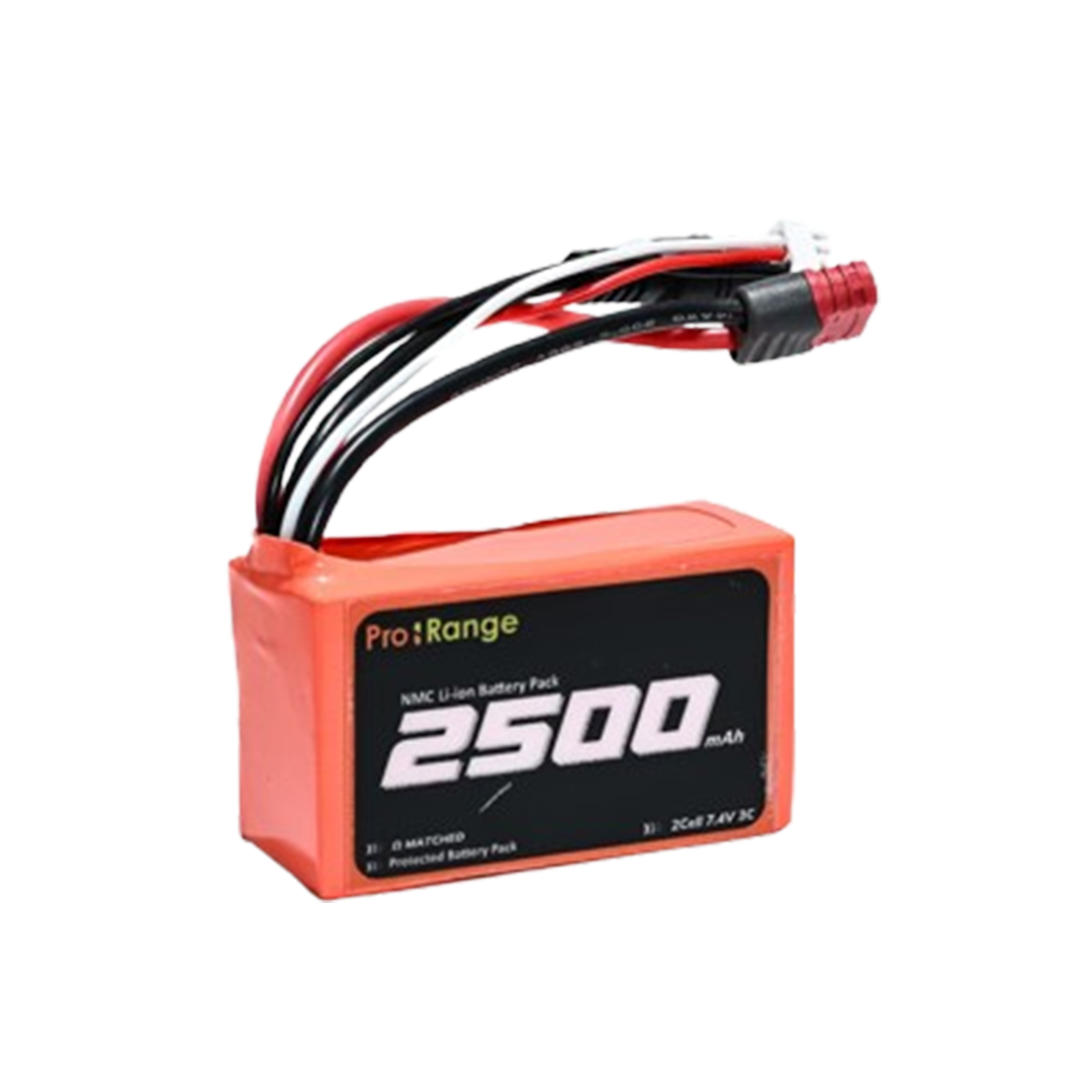 Pro-Range NMC 18650 7.4V 2500mAh 3C 2S1P Li-Ion Battery Pack with DC Jack Female & Nylon-T