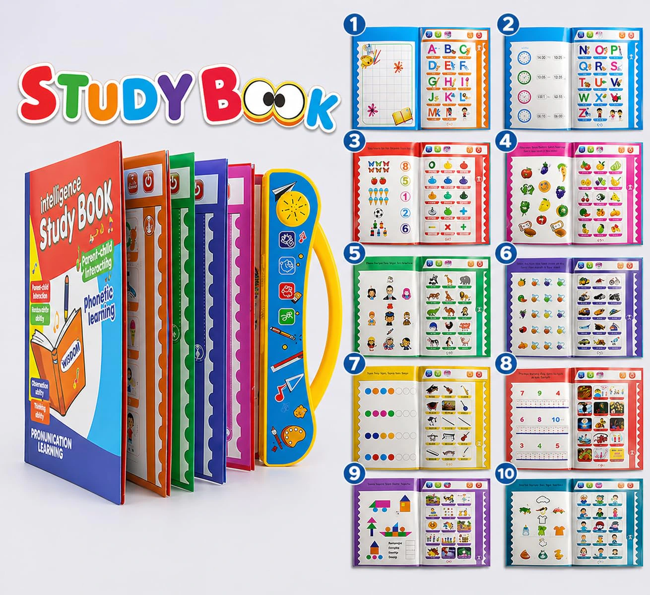 Goyal's Intelligence Sound Book for Kids – Learn ABC, Words, Numbers, Shapes, Animals & Vehicles – Fun Educational Toy for Toddlers & Preschoolers view 5