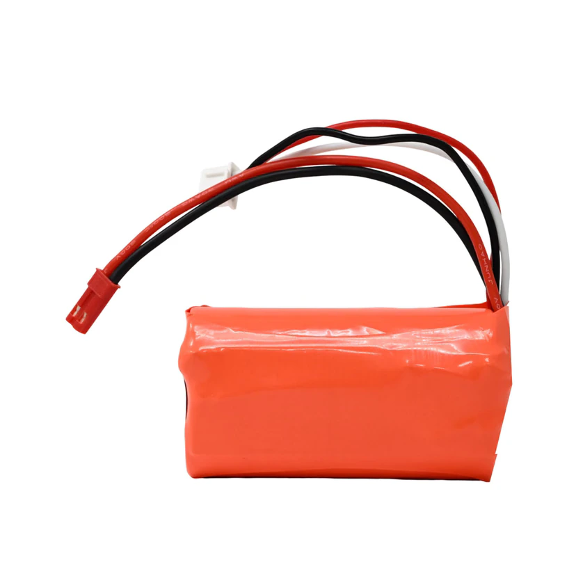 Pro-Range A Grade NMC N18650CH 7.4V 2600mAh 3C 2S1P Li-Ion Battery Pack in a Line view 3