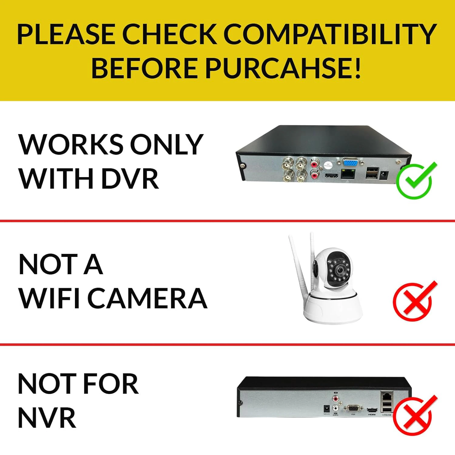 CP Plus 2.4MP IR Wired Bullet Outdoor Camera CP-URC-TC24PL3 Compatible with DVR only | 3.6mm Lens | 30 Meter Black & White Night Vision | IP67 | Analog HD CCTV Camera, White view 2