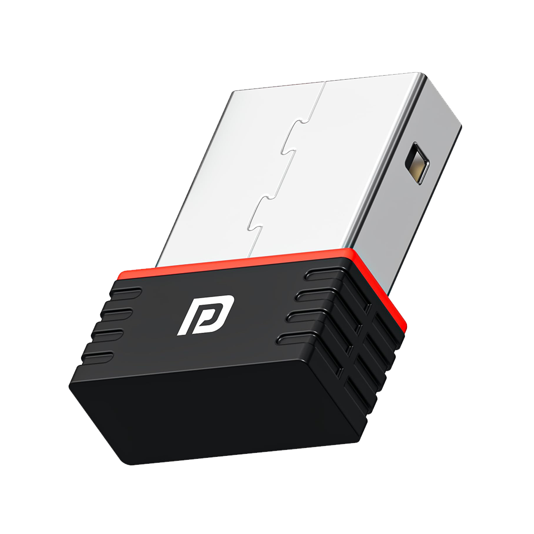 Portronics Wiplug 150 WiFi USB Mini Adapter Supports Wireless Data Upto 150 Mbps, Hotspot Adaptor, IEEE 802.11 b/g/n Support,Advanced WPA/WPA2 Security...