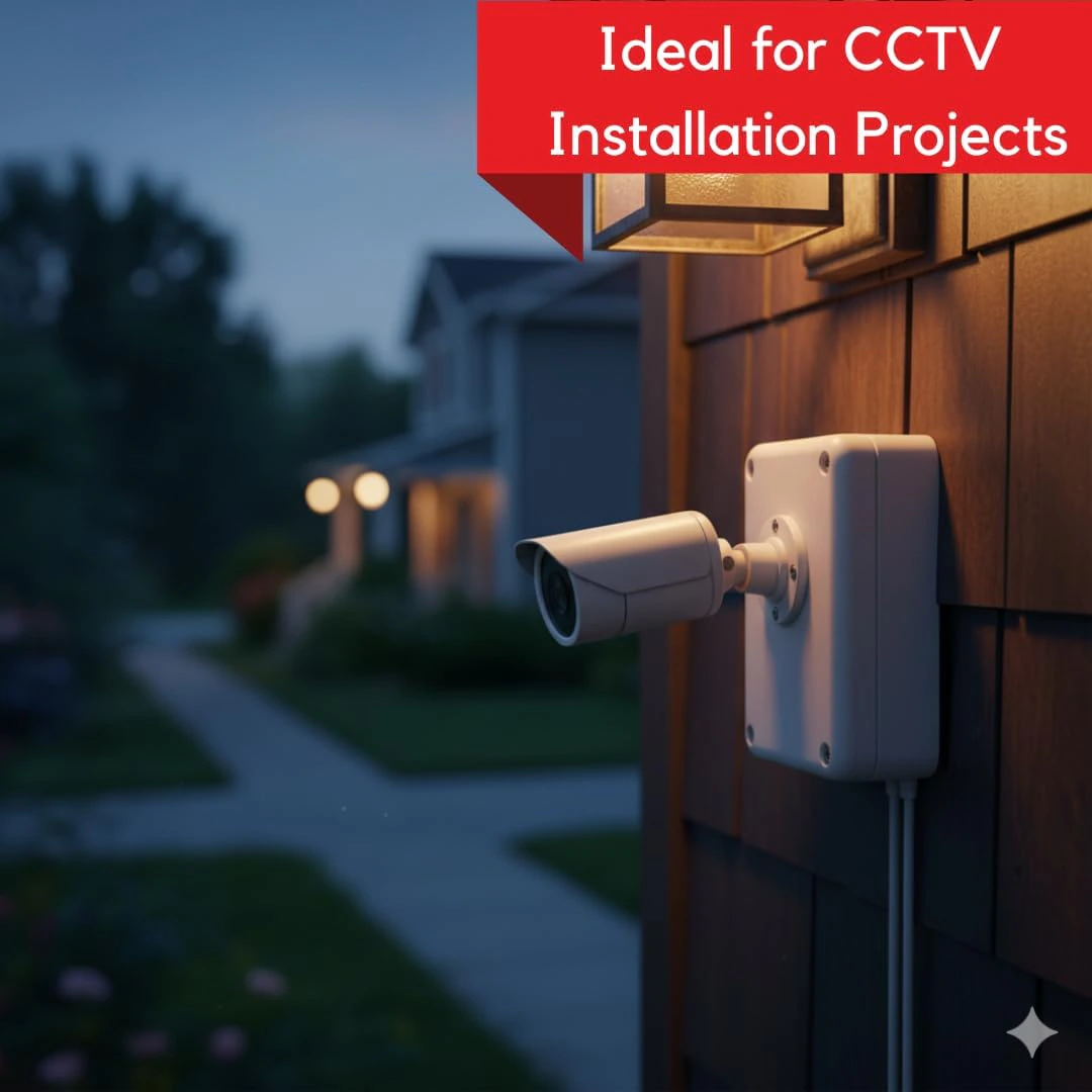 5x5 PVC Junction Box for CCTV Camera Pack of 10 view 2