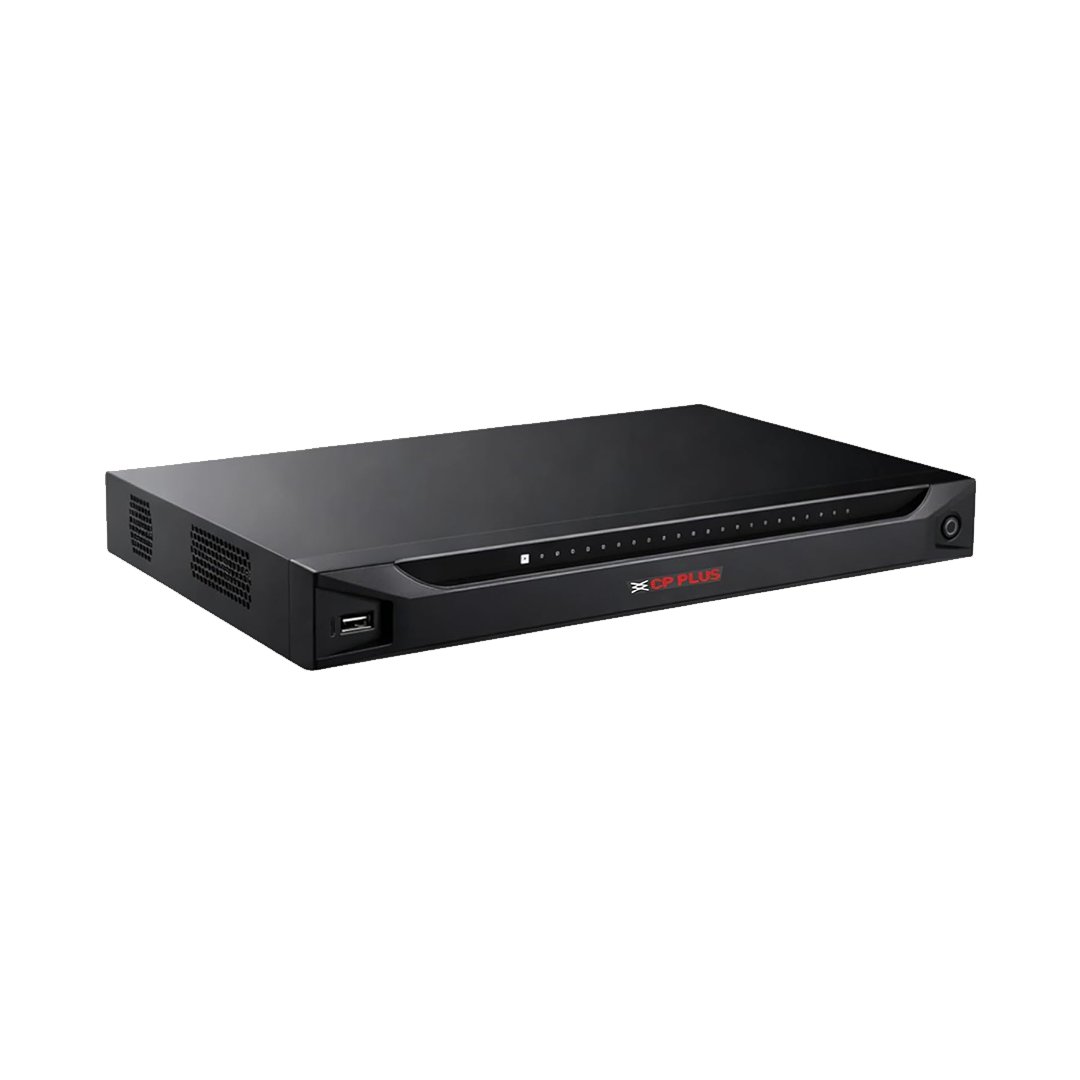 CP Plus 16 Ch. 4K Network Video Recorder, Instastream, H.265, H.264 Compression, Support 1 SATA HDDs up to 20TB Each, 2 USB Ports, 1 HDMI,