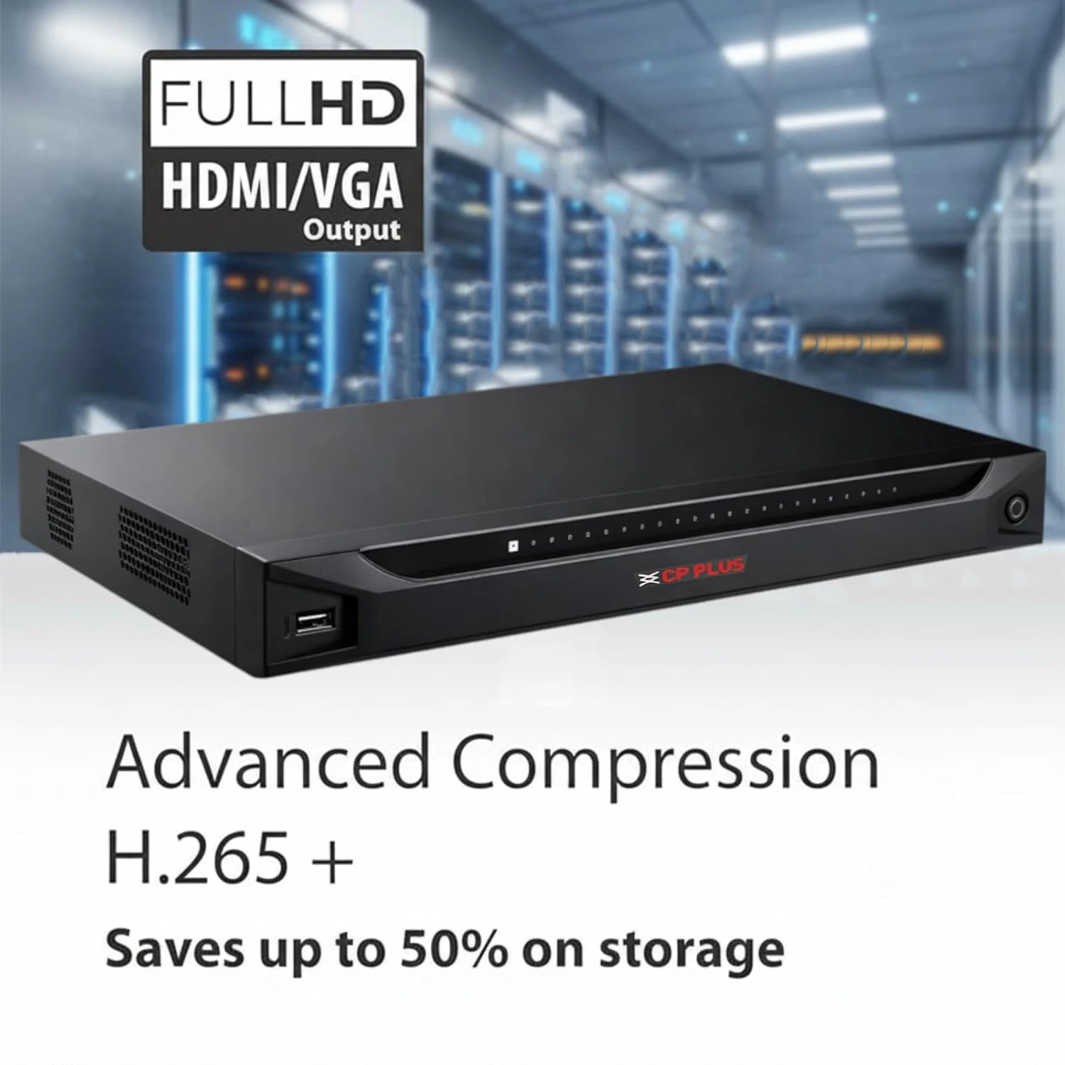  CP Plus 16 Ch. 4K Network Video Recorder, Instastream, H.265, H.264 Compression, Support 1 SATA HDDs up to 20TB Each, 2 USB Ports, 1 HDMI, view 7