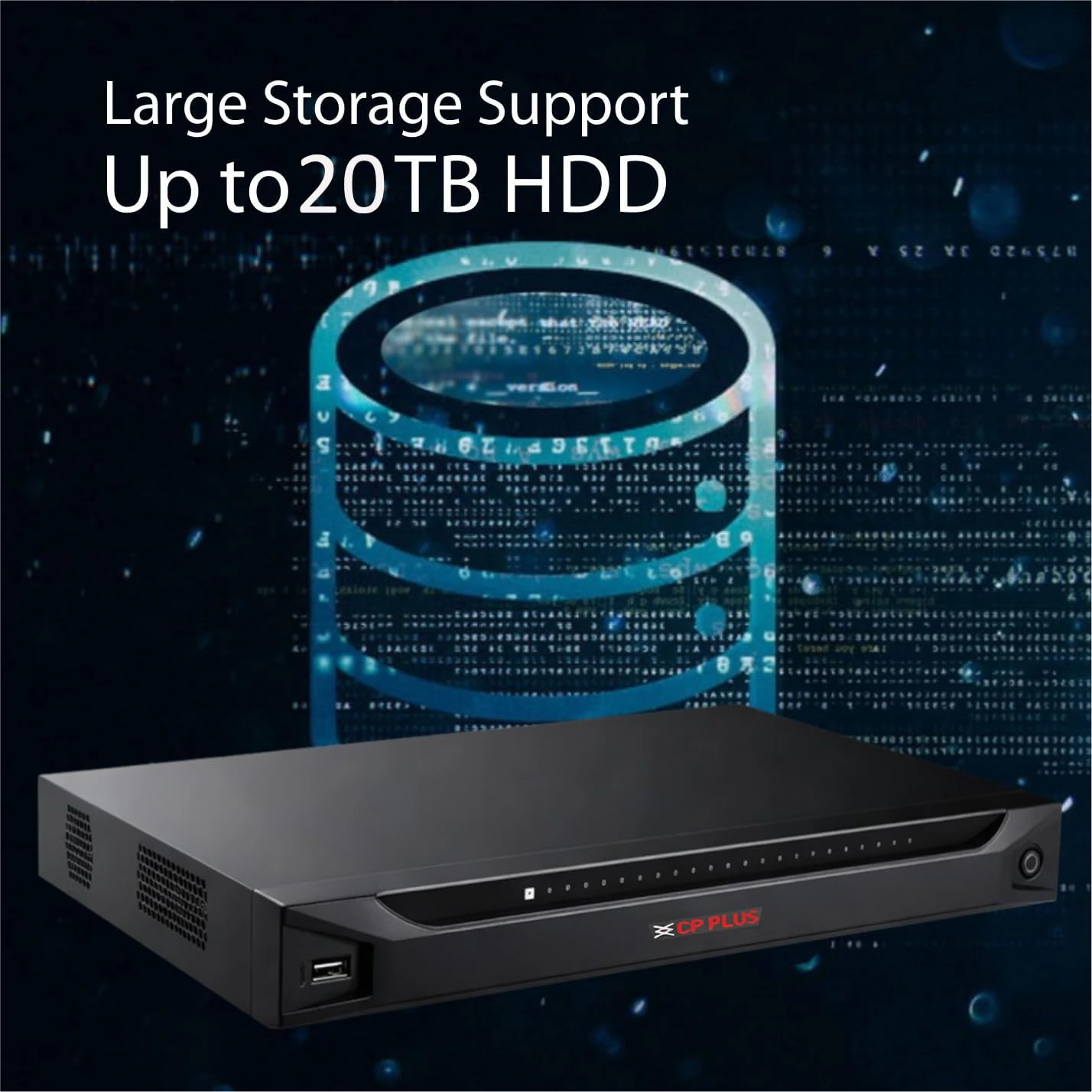  CP Plus 16 Ch. 4K Network Video Recorder, Instastream, H.265, H.264 Compression, Support 1 SATA HDDs up to 20TB Each, 2 USB Ports, 1 HDMI, view 8