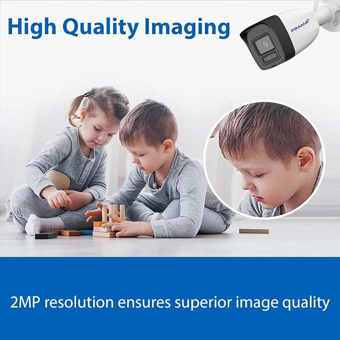 PRAMA PT-NC120D3-N(D2) 2MP Fixed Bullet Network Camera, Focus on Human and Vehicle Classification, IR Technology, view 3