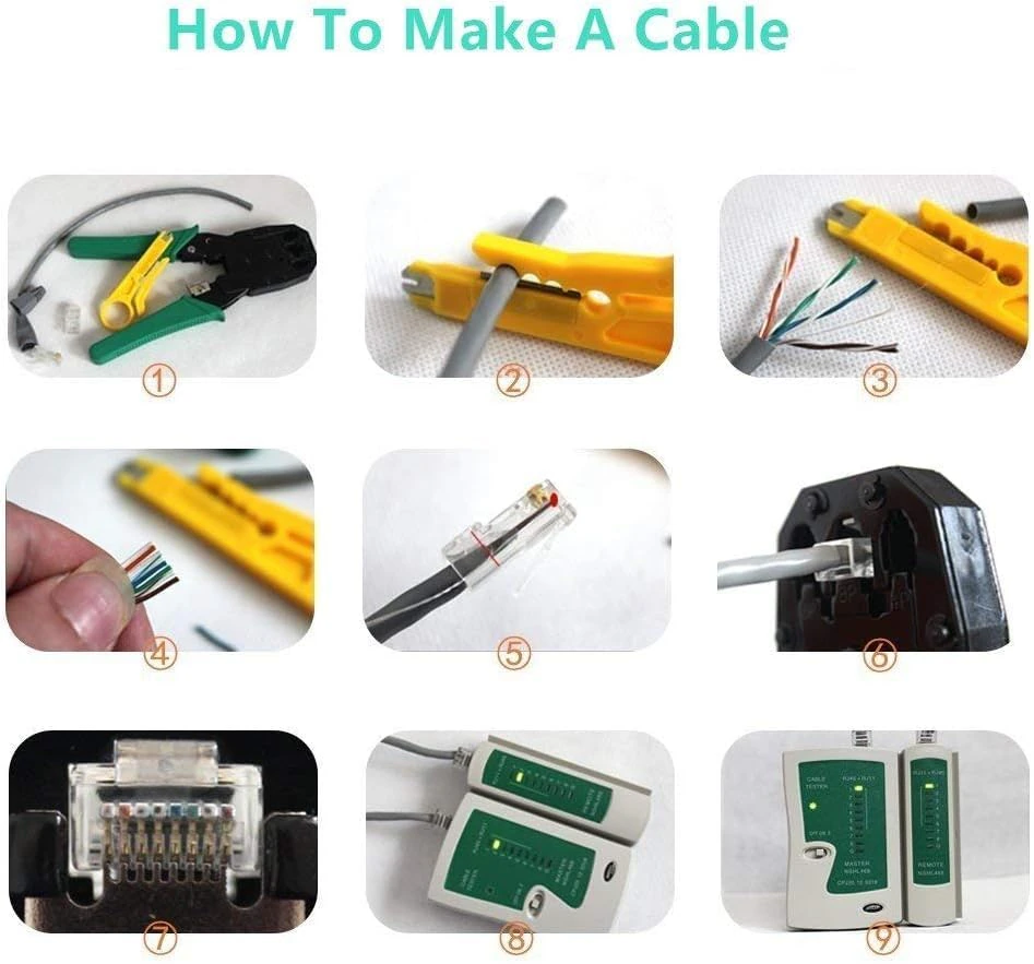 NewGet LAN Network Tool Kit with RJ45 Crimping Tool & Cable Tester | view 4