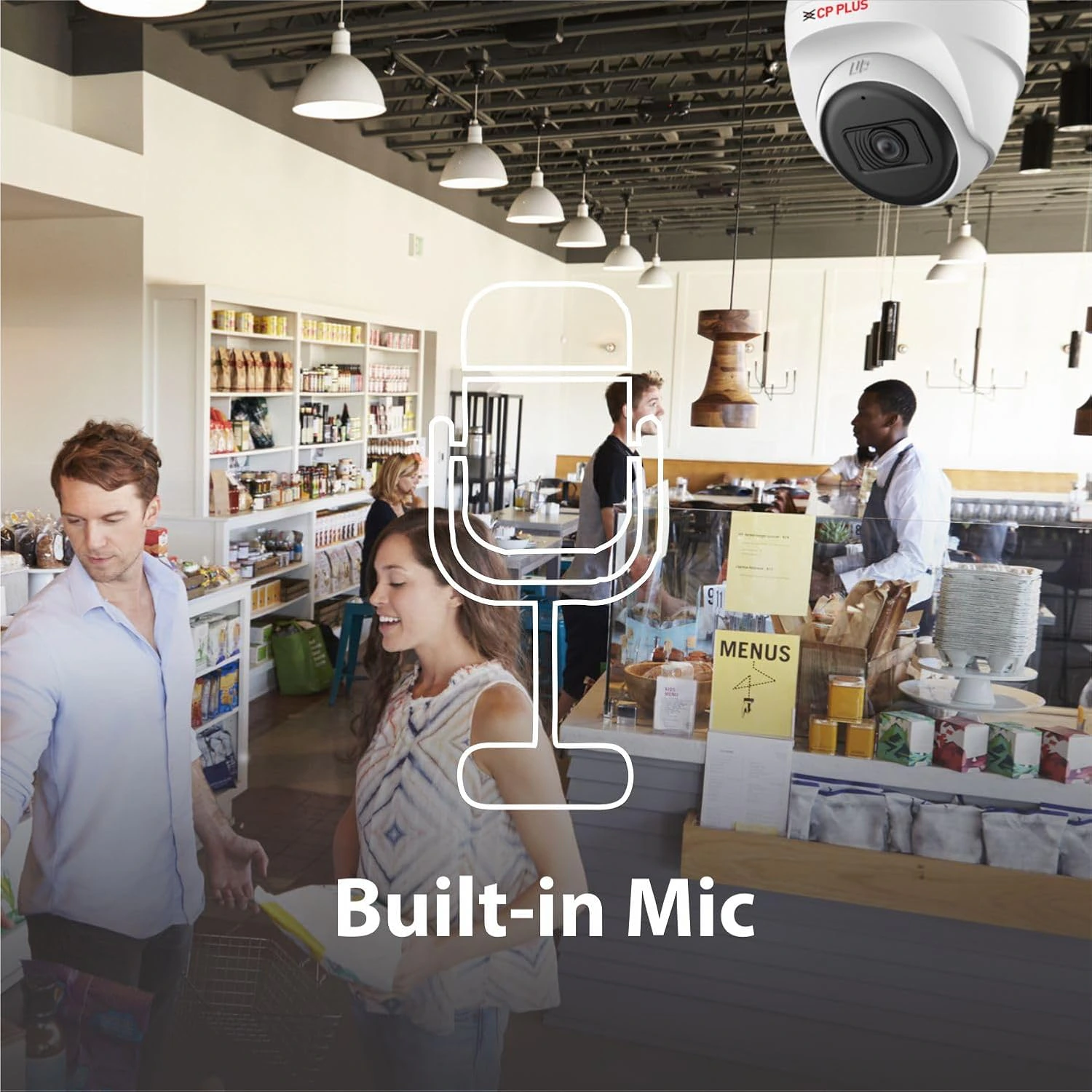 CP PLUS 5MP Dome CCTV Camera | 3.6mm Lens | 30M Smart IR Night Vision | Built-in Mic | DWDR | 2D DNR | view 4