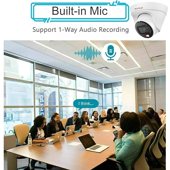 CP Plus 4MP Full HD IP Indoor Dome Camera | STQC Model | CP-UNC-DA41L3C-D-LQ | Built-in Mic  view 3