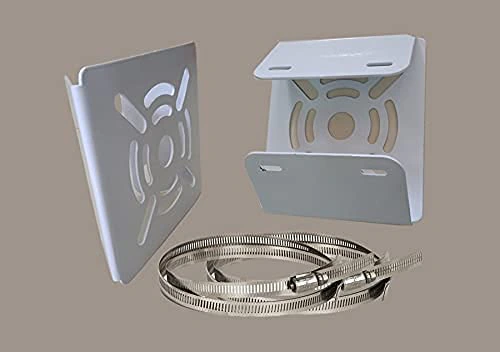 Bectro Small Pole Mounting Stand for CCTV Cameras with 2 x 100MM Stainless Steel Rings | view 7