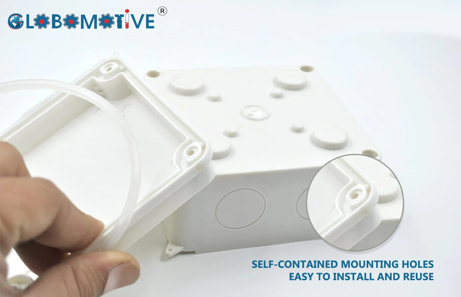 GLOBOMOTIVE ABS Junction Box - Waterproof namboric Project Box Enclosure Case for namboric Projects, Outdoor, Indoor (100 x 100 x 70 mm) view 8