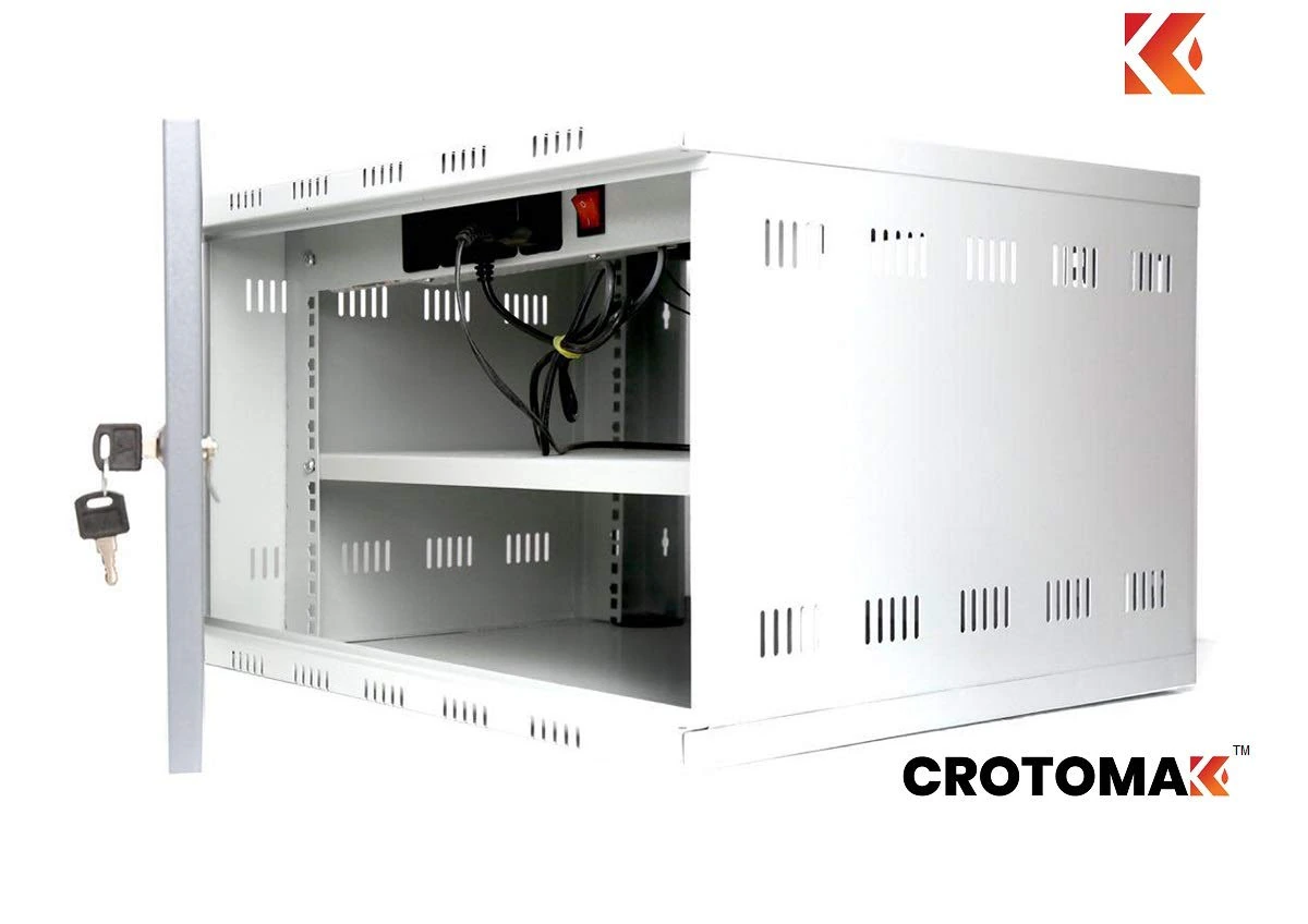 6U DVR, CCTV, NVR, Server, Network Rack with 4 Power Socket and AC Axial Cooling Fan view 2