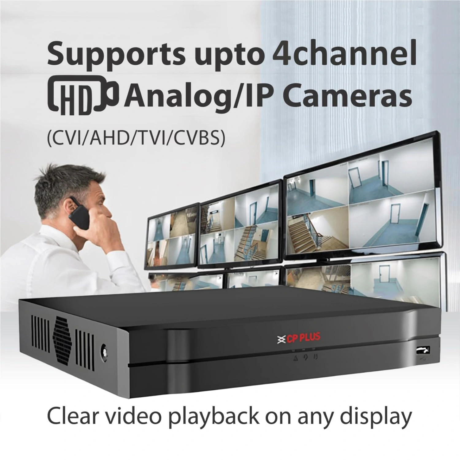 CP Plus 4Ch. Network Video Recorder, Max 80Mbps view 4