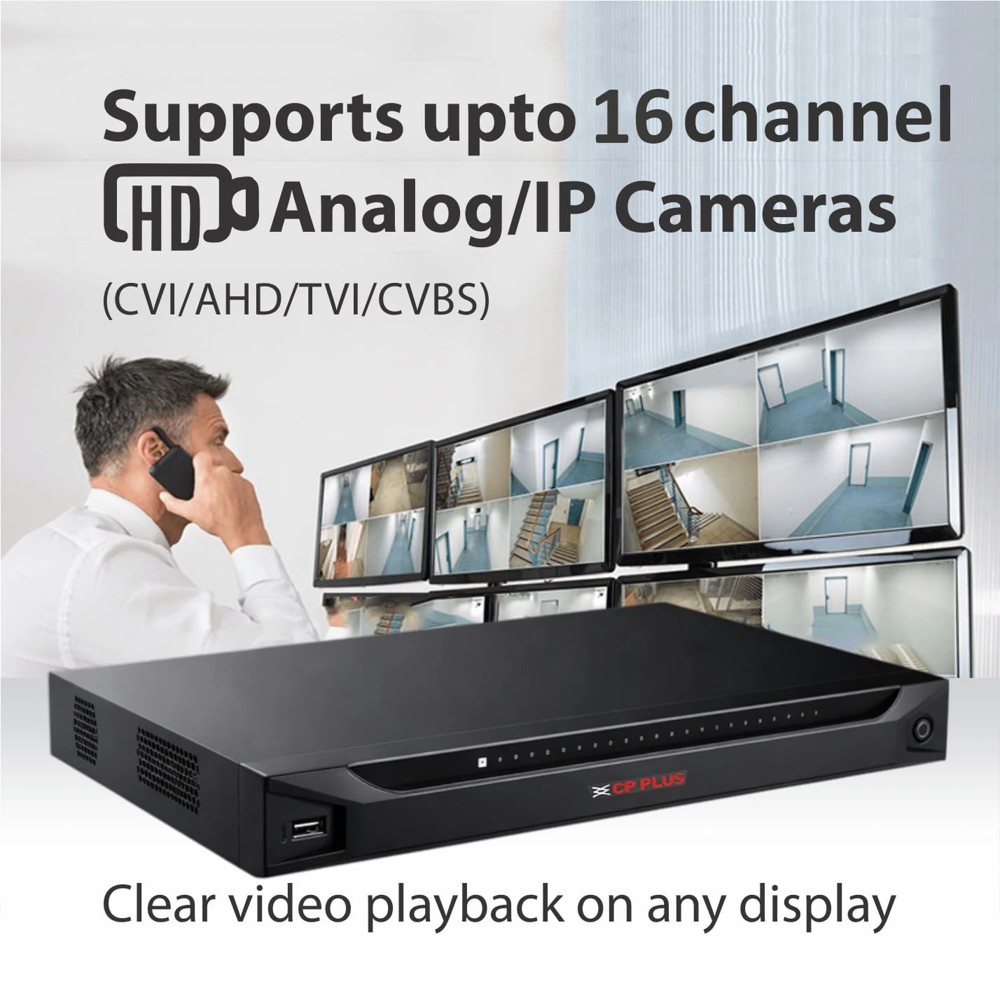 CP Plus 16Ch 4K 2HDDs Network Video Recorder view 2