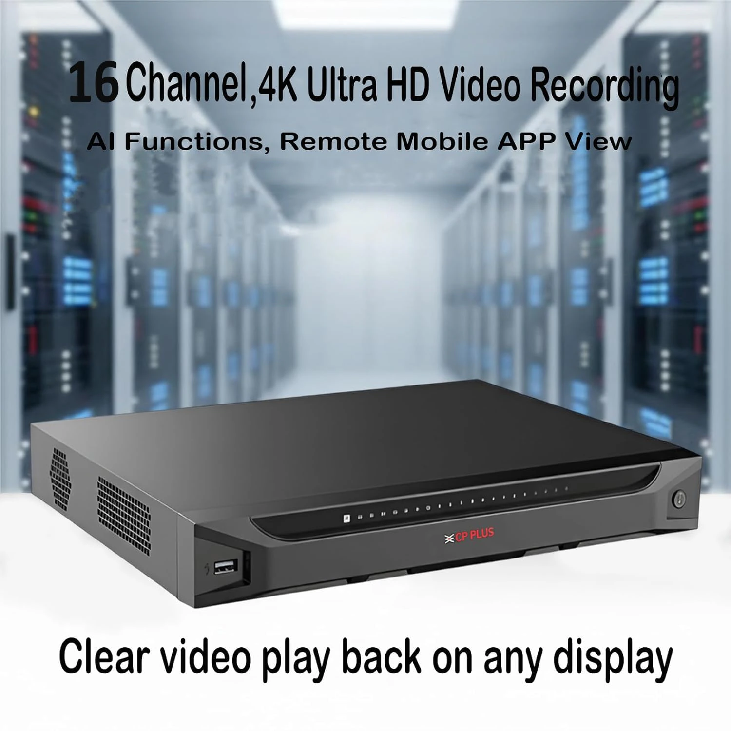CP Plus 16Ch 4K 2HDDs Network Video Recorder view 3