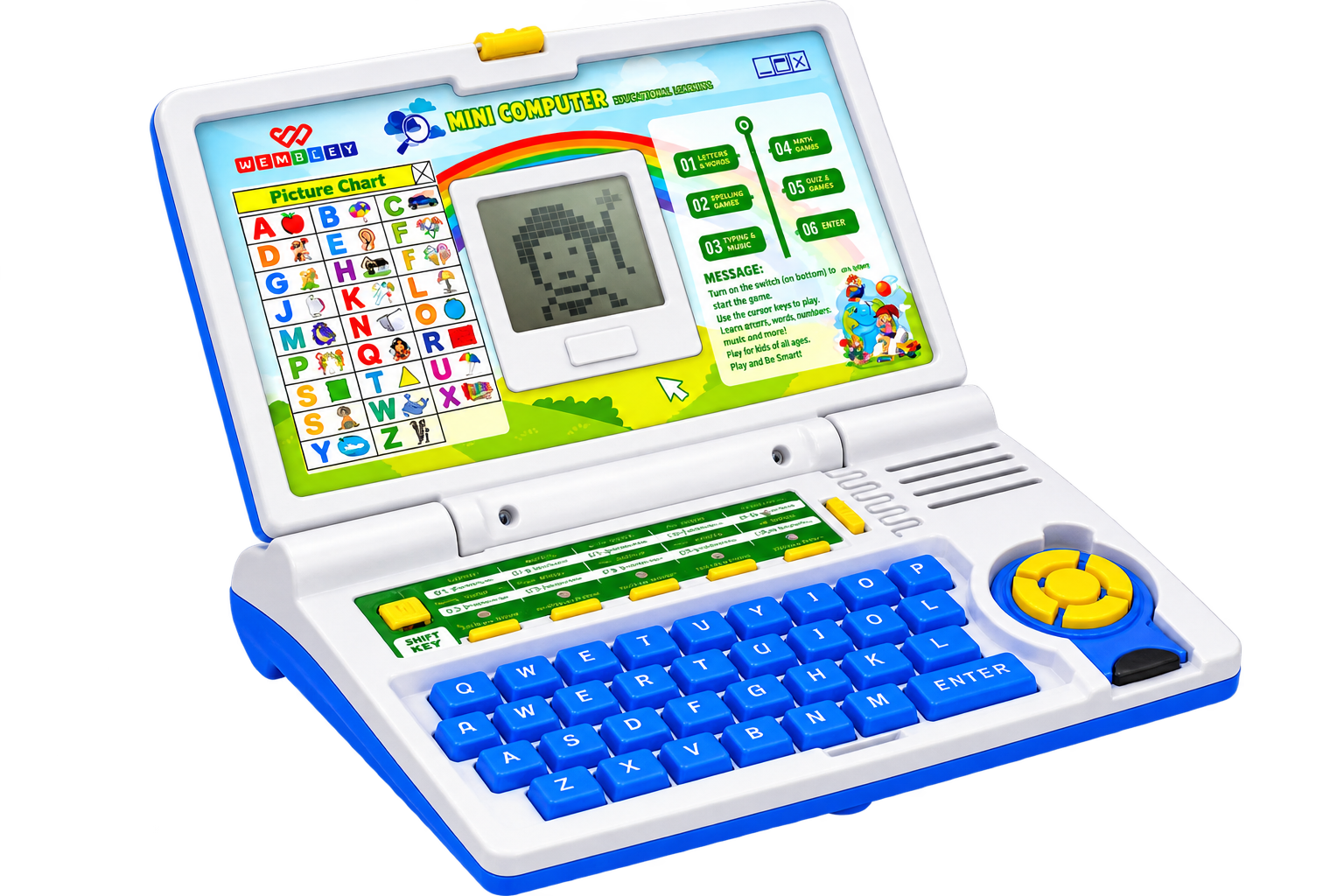 Wembley Educational Kids Laptop Learning Toy for 2-5 Years Boys Girls