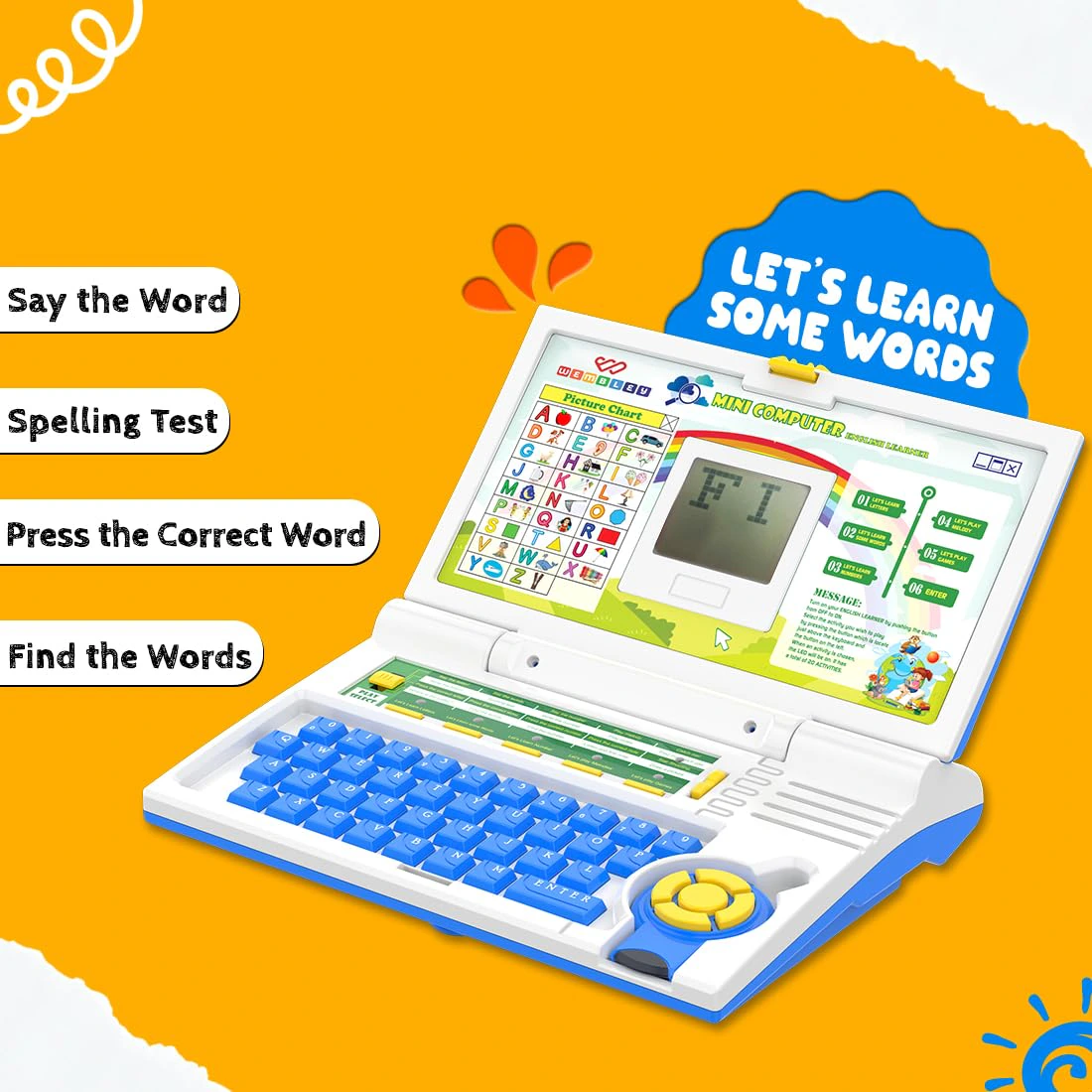 Wembley Educational Kids Laptop Learning Toy for 2-5 Years Boys Girls  view 4