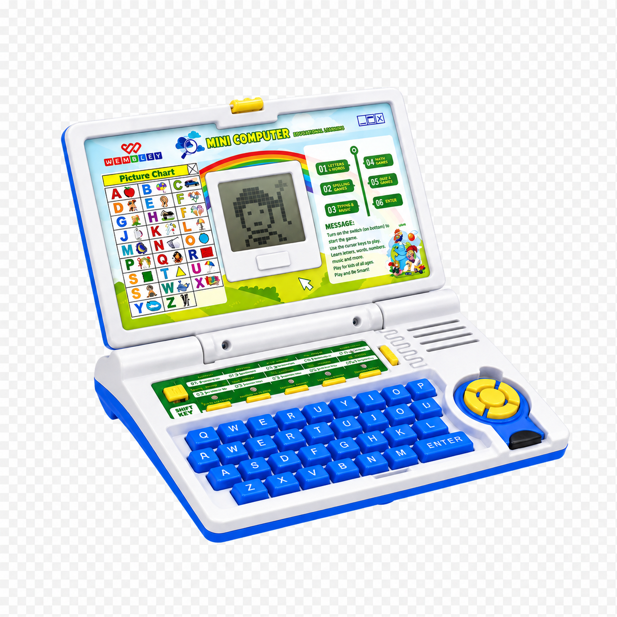 Wembley Educational Kids Laptop Learning Toy for 2-5 Years Boys Girls 