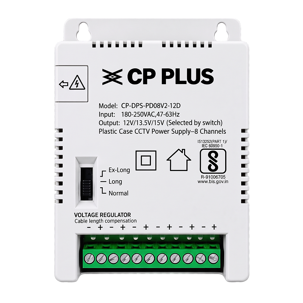 CP PLUS 8-Channel CCTV Power Supply SMPS |