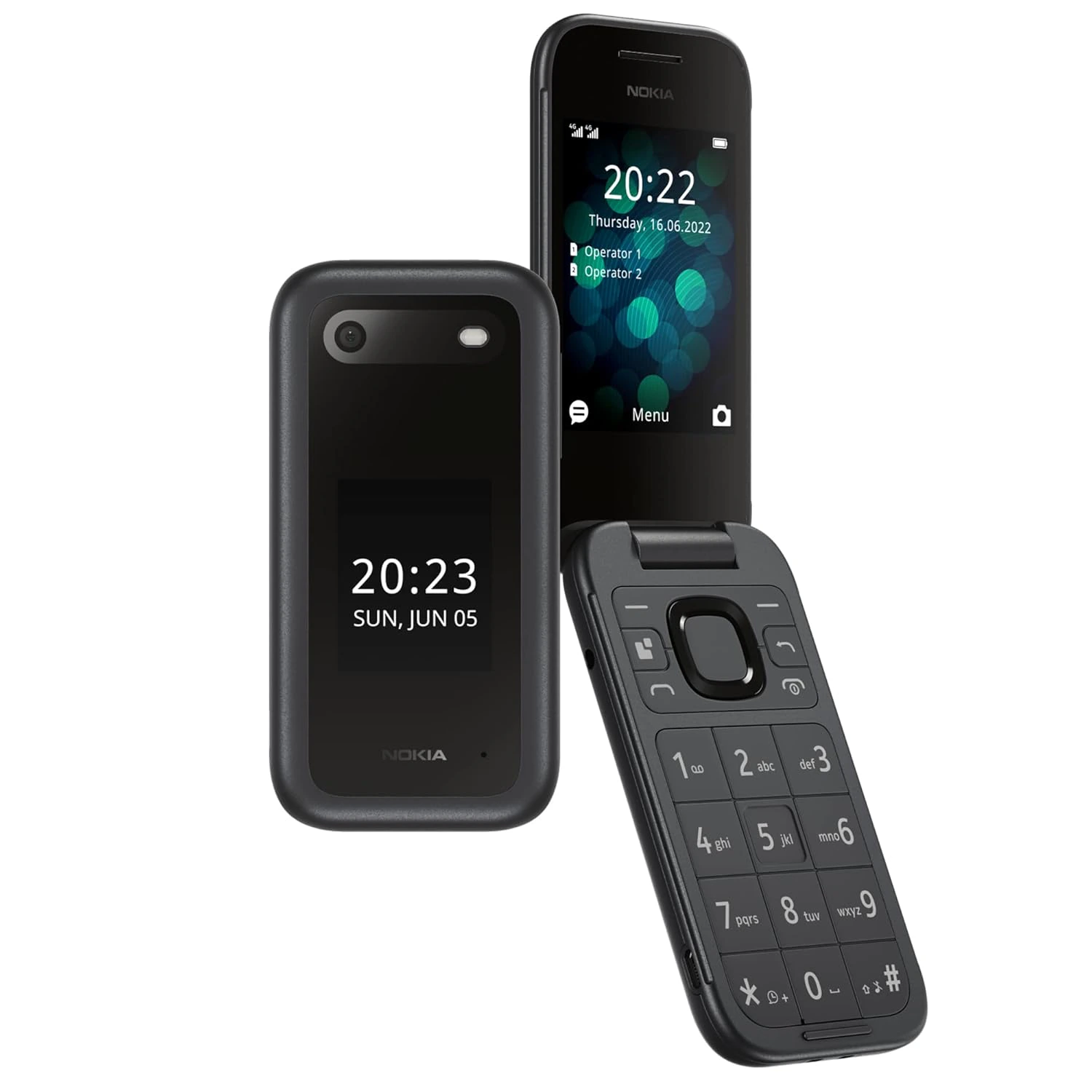 Nokia 2660 Flip 4G Volte keypad Phone with Dual SIM, Dual Screen, view 3