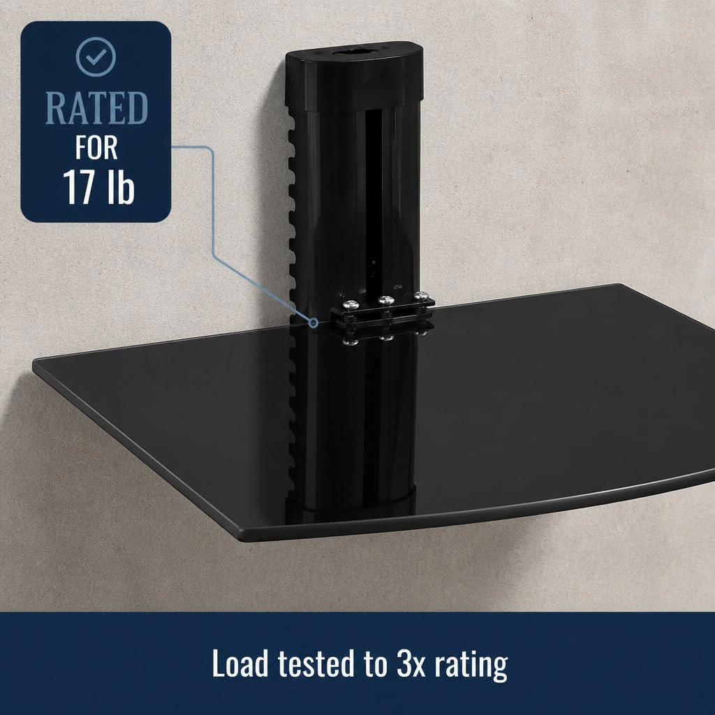 Floating Wall Mounted Shelf Bracket Stand view 3