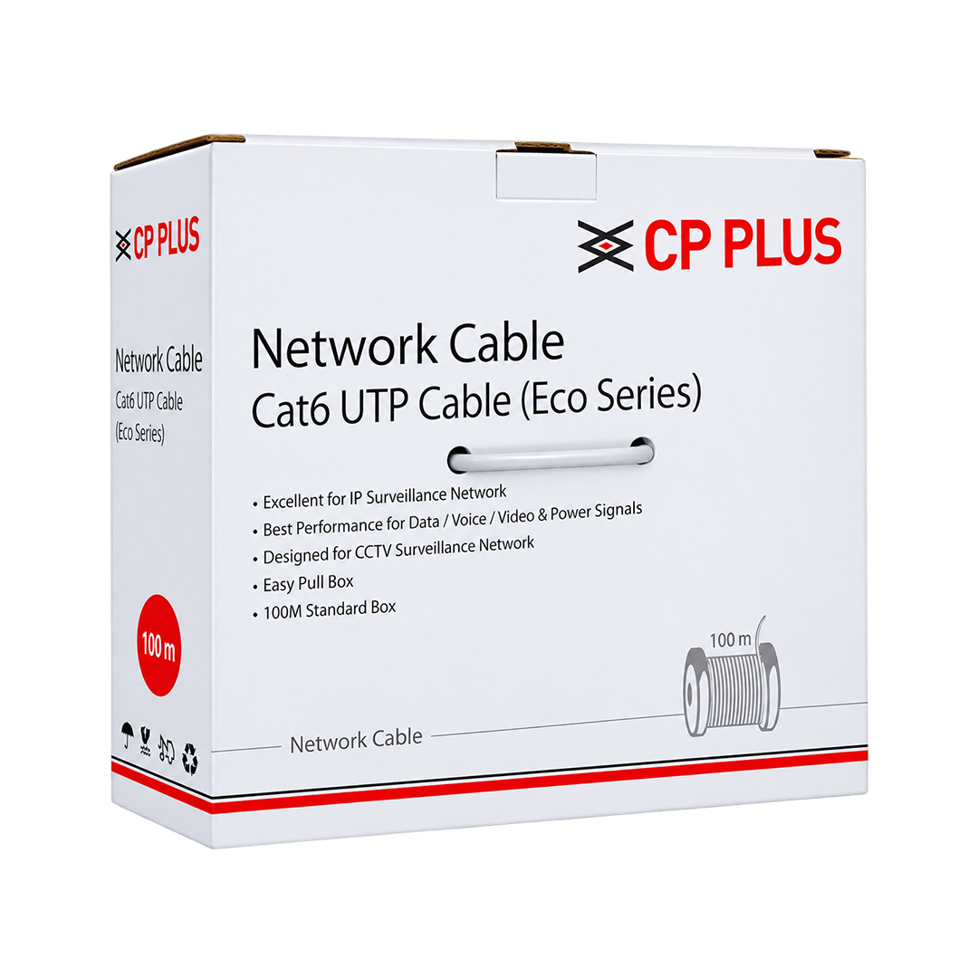 CP PLUS CP-FUT-6TSRH-100 Cat 6 Ethernet 100 meter Cable 