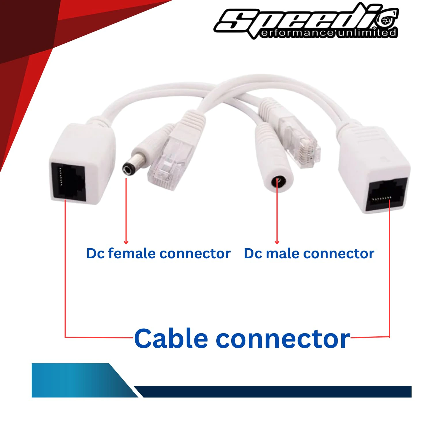  RJ45 Ethernet Power Adapter with DC Plug | PoE for IP Cameras, Access Points, Routers  view 4