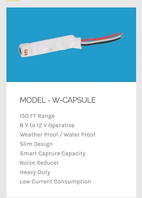 CCTV Audio MIC Model-W-Capsule (01 Piece) view 3
