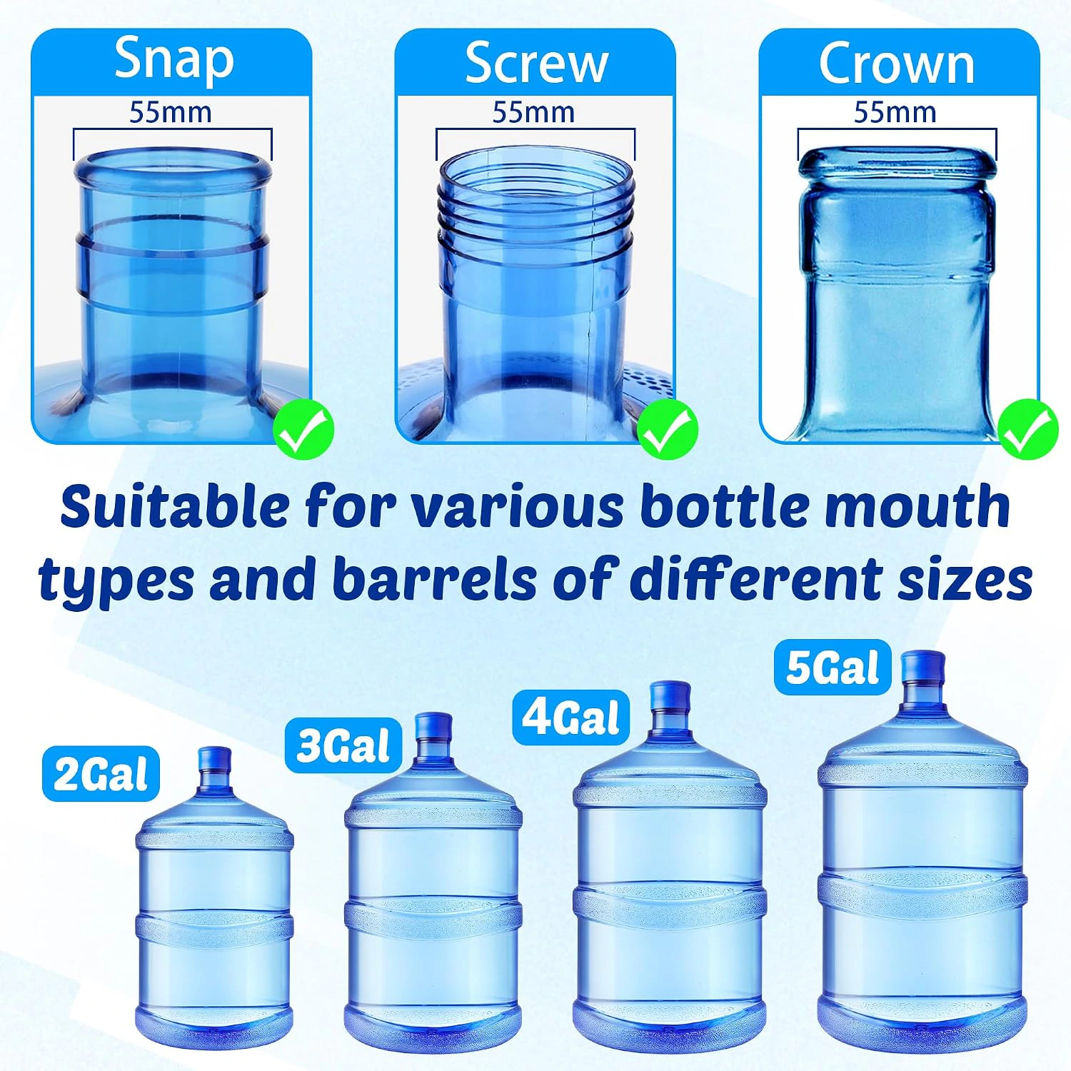  Water Bottle Handle (2-Pack) – Heavy-Duty Water Jug Holder for Easy Carrying view 5