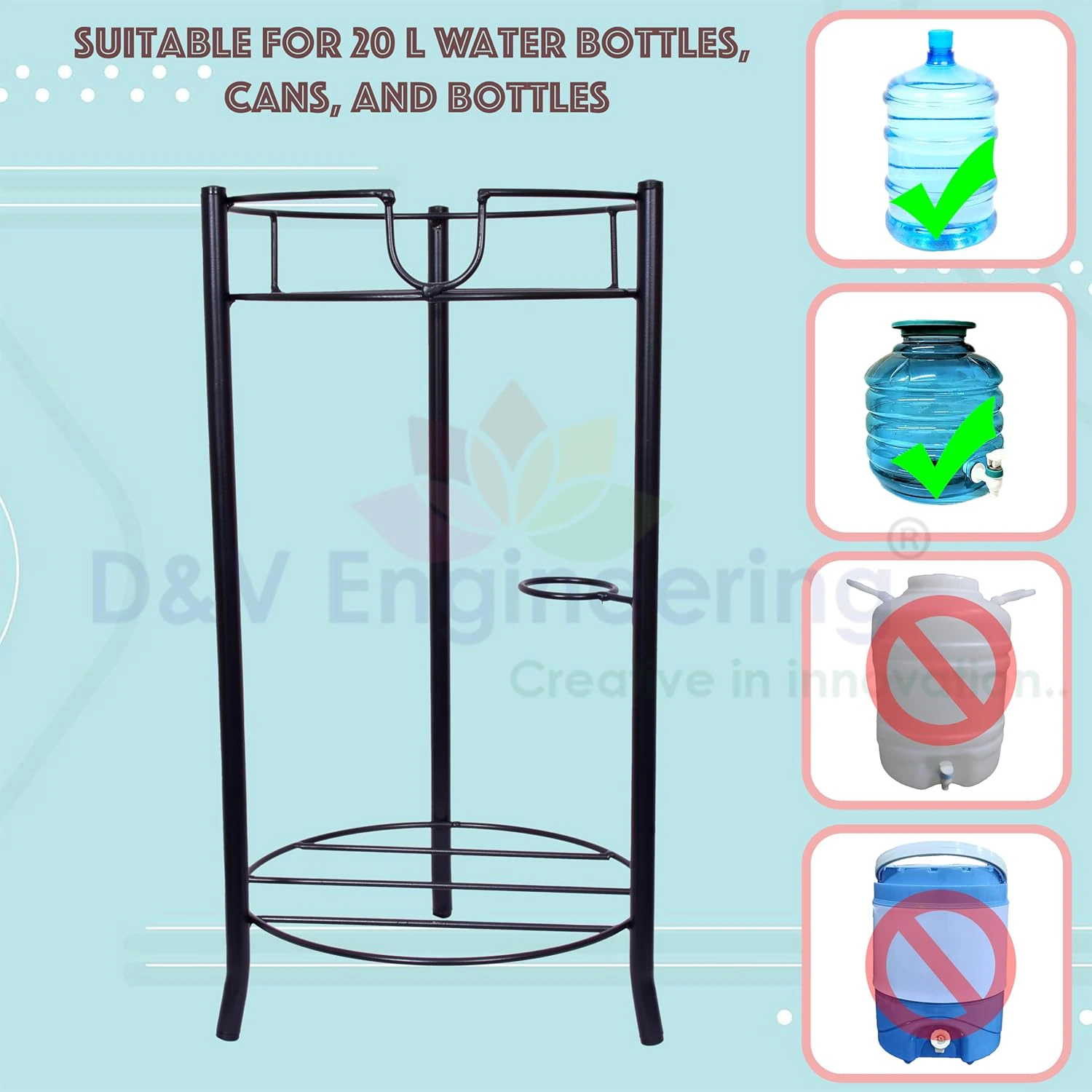 Metal Water Dispenser Stand for 20-Litre Bottles view 3