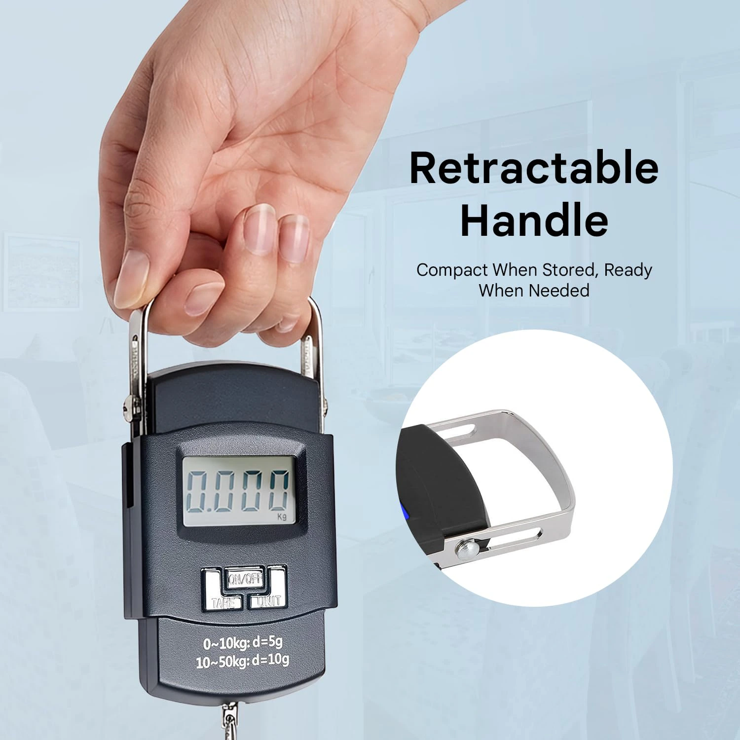 GLOTY Portable Digital Luggage Weighing Scale 50kg/110lb  view 2