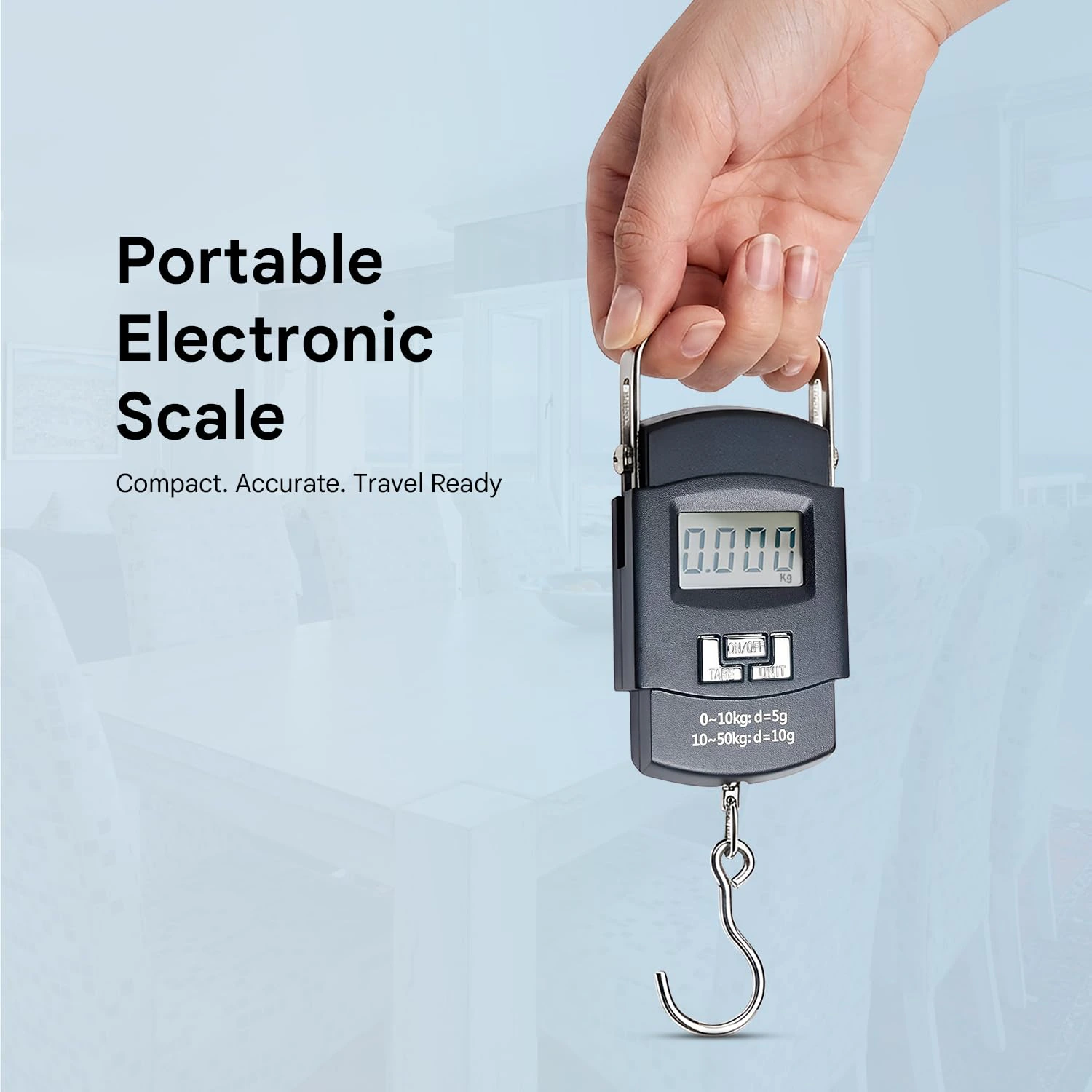GLOTY Portable Digital Luggage Weighing Scale 50kg/110lb  view 4