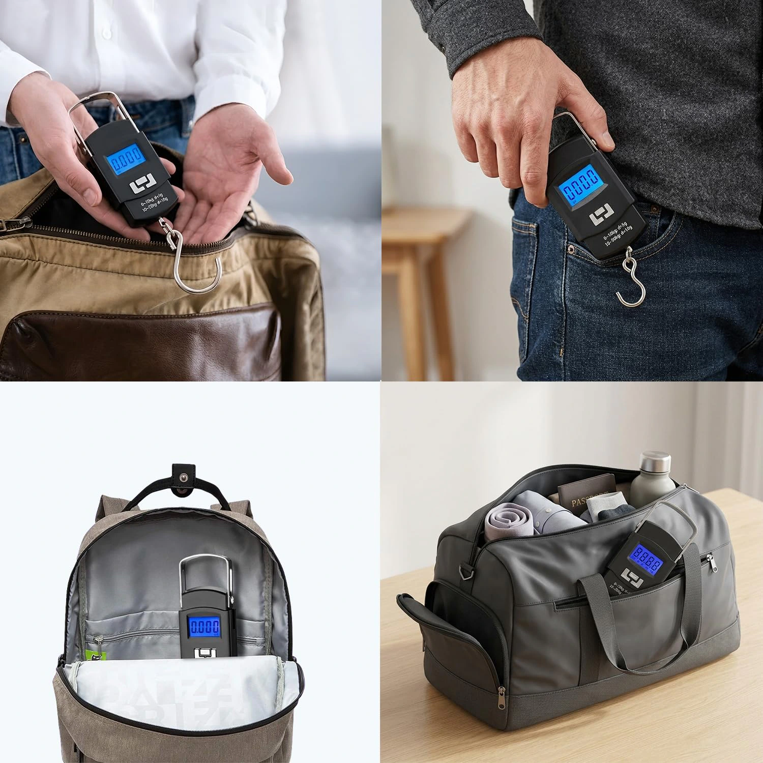 GLOTY Portable Digital Luggage Weighing Scale 50kg/110lb  view 6