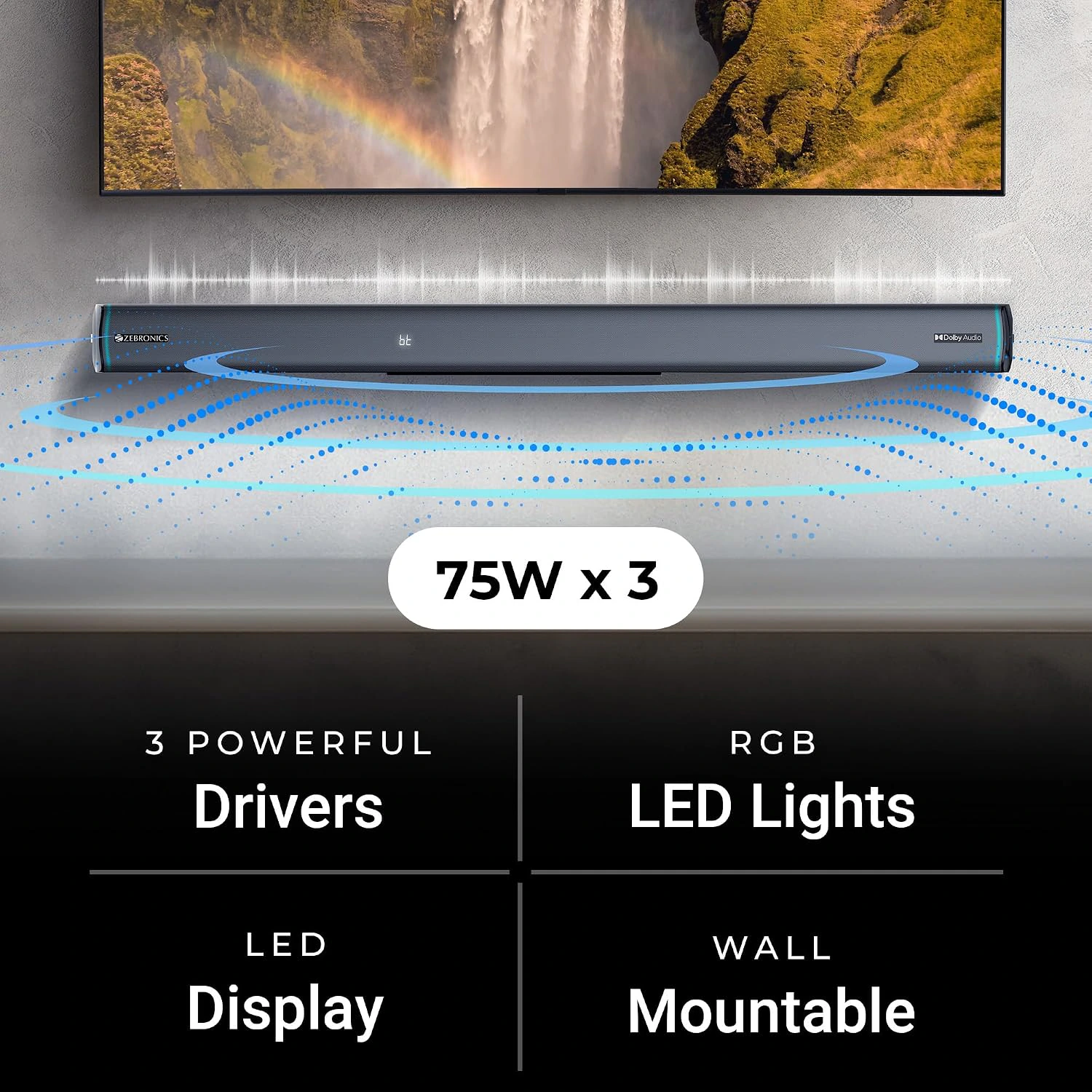 ZEBRONICS Juke bar 9550 pro 5.2 Soundbar (625 Watts) view 4