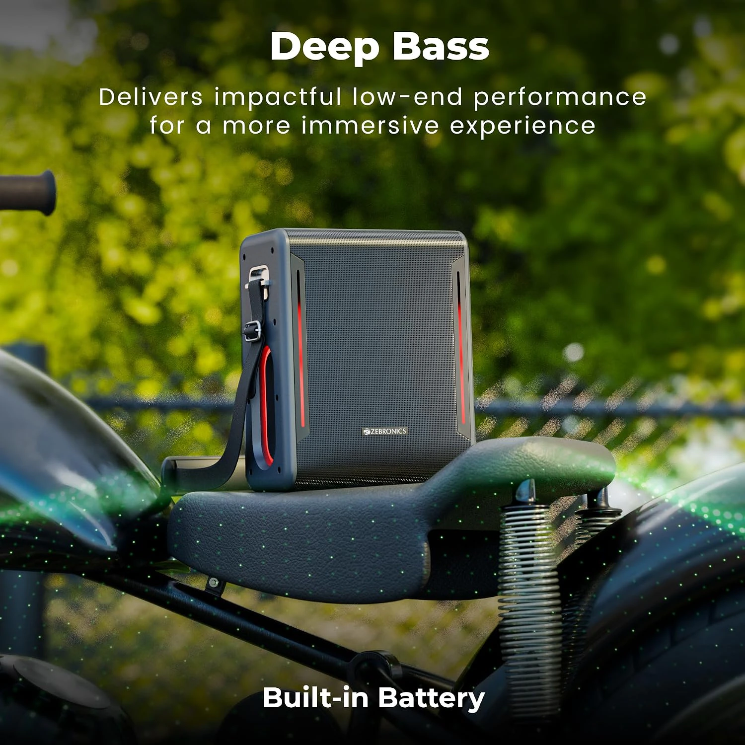 ZEBRONICS Axon 150 Portable Bluetooth Speaker, 100W RMS, Built-in Power Bank view 9