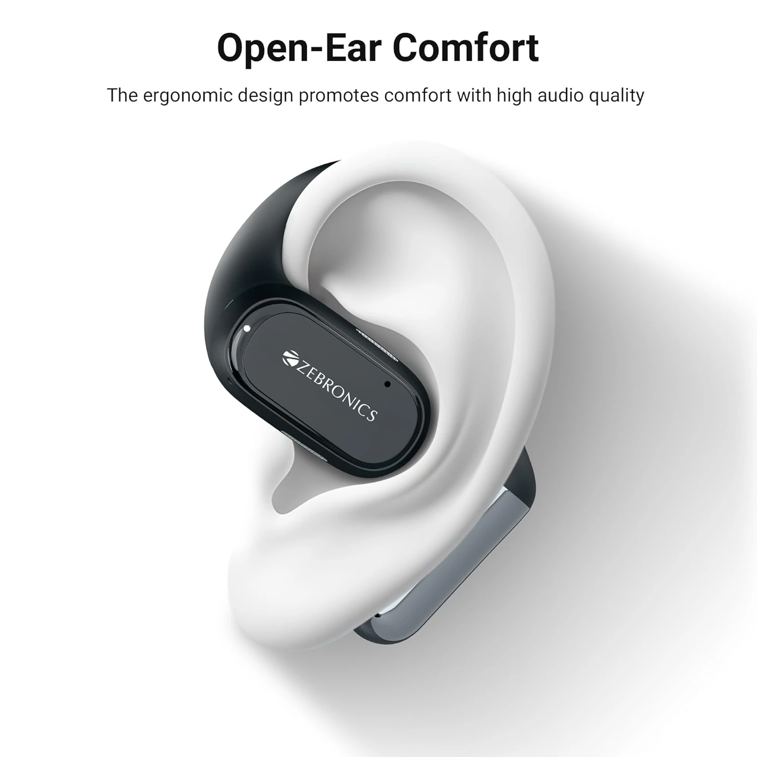 ZEBRONICS PODS O, Wireless Open-Ear Earbuds view 3