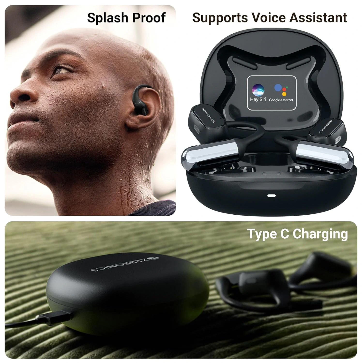 ZEBRONICS PODS O, Wireless Open-Ear Earbuds view 5