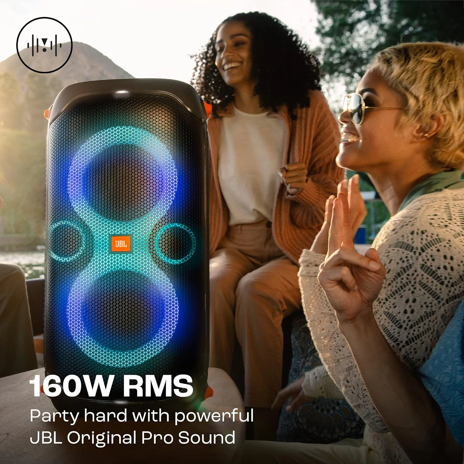 JBL Partybox 110 Wireless Bluetooth 160W Party Speaker, Dynamic Light Show view 3