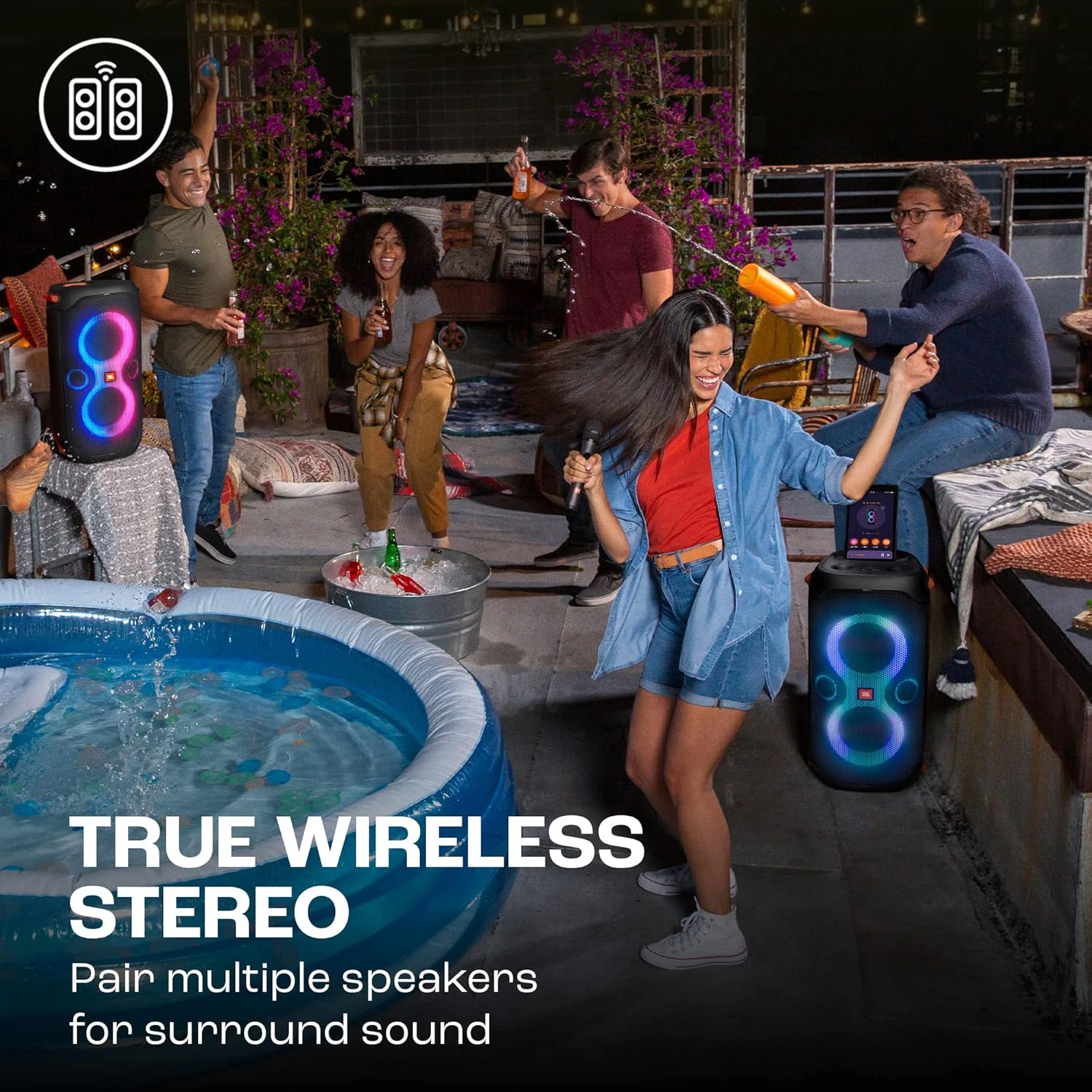 JBL Partybox 110 Wireless Bluetooth 160W Party Speaker, Dynamic Light Show view 8