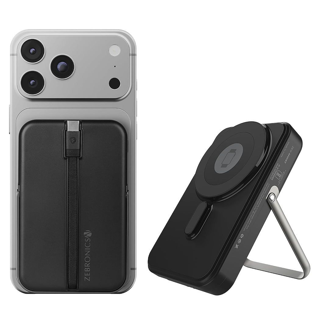ZEBRONICS MW67 Wireless Power Bank, 10000 mAh