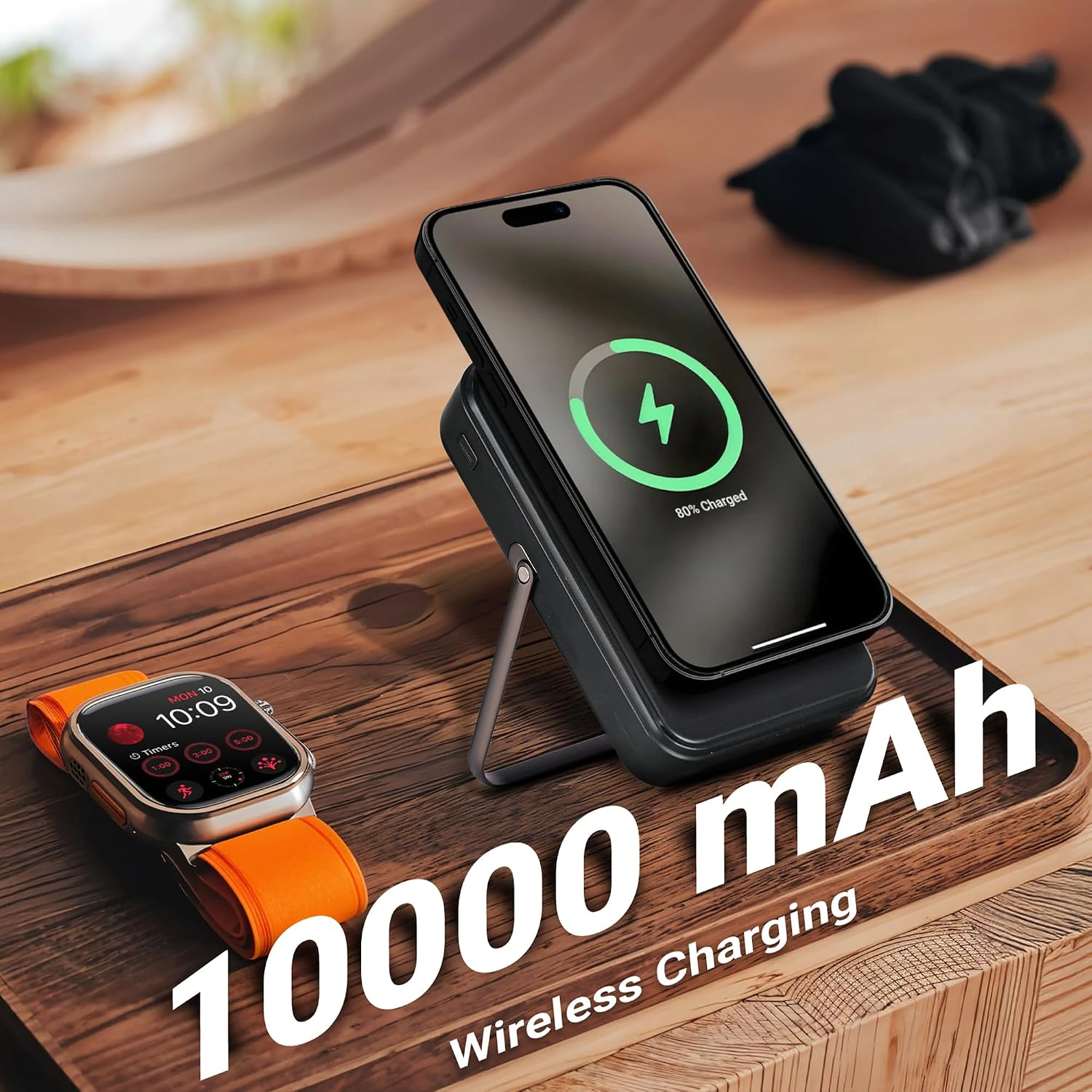 ZEBRONICS MW67 Wireless Power Bank, 10000 mAh view 3