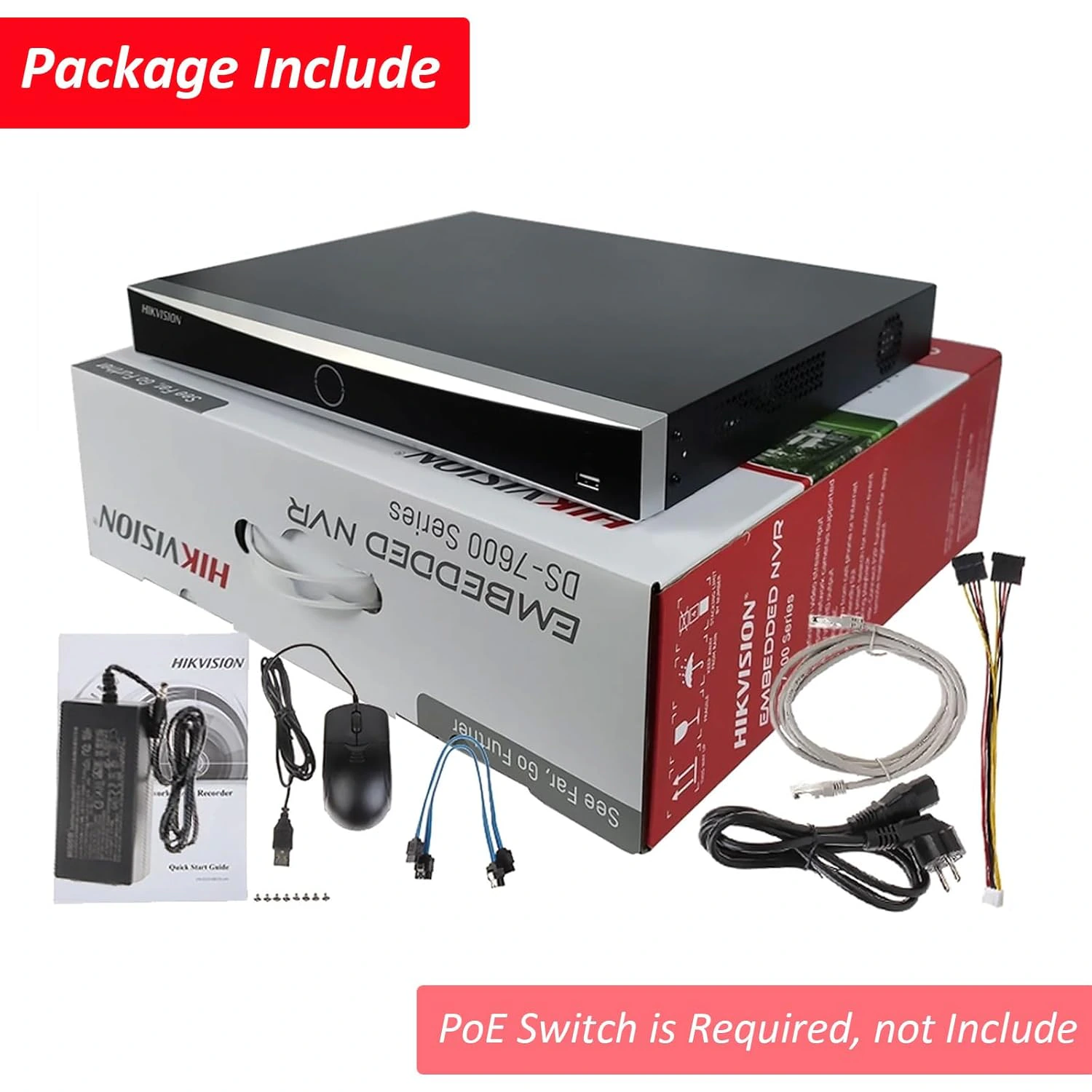  HIKVISION 16 Channel 8MP 4K NVR [DS-7616NXI-K1] for IP Network CCTV Cameras Black view 3