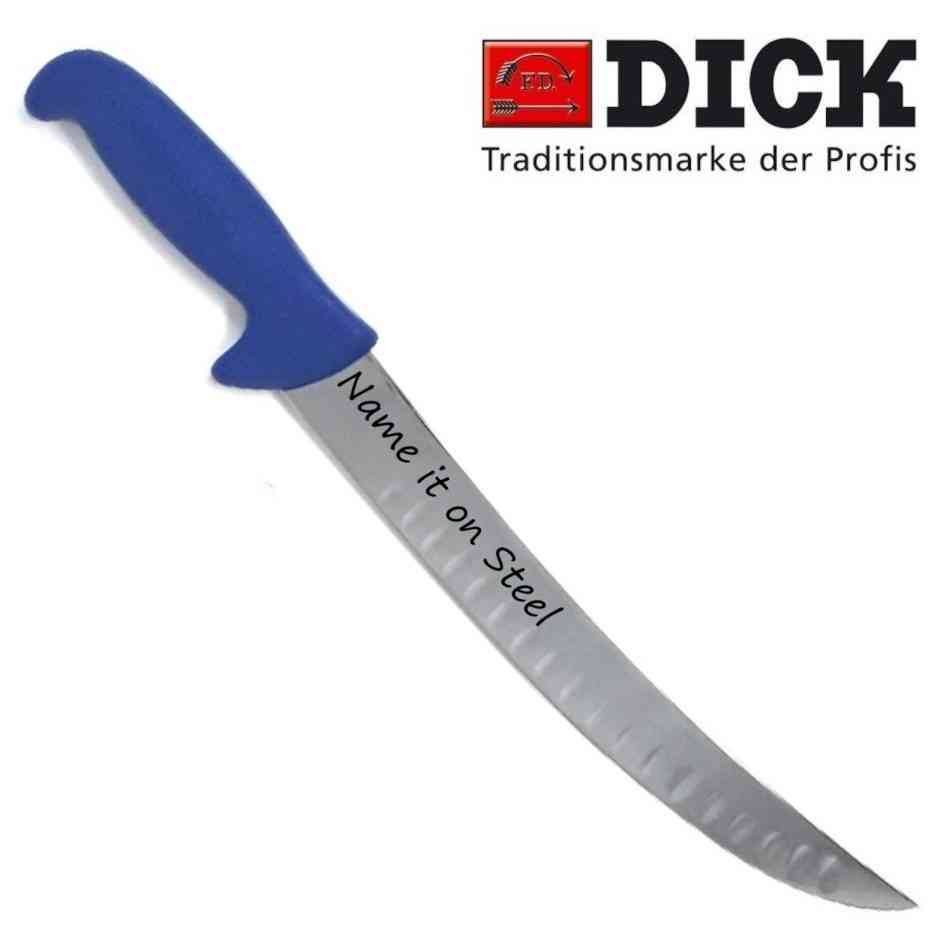 סכין בשר עם חריטה