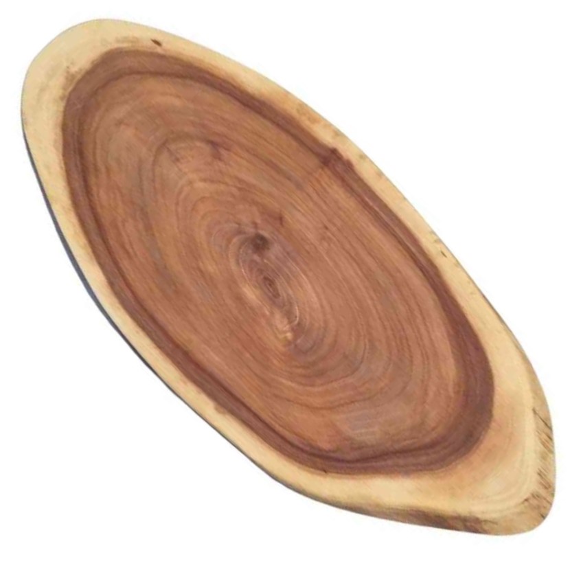קרש חיתוך רינג עץ סיסם להגשה עם חריטה באורך 50-55 ס