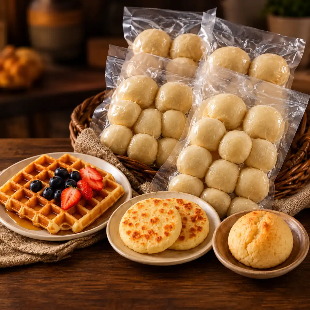 Masa lista para waffles de pandebono