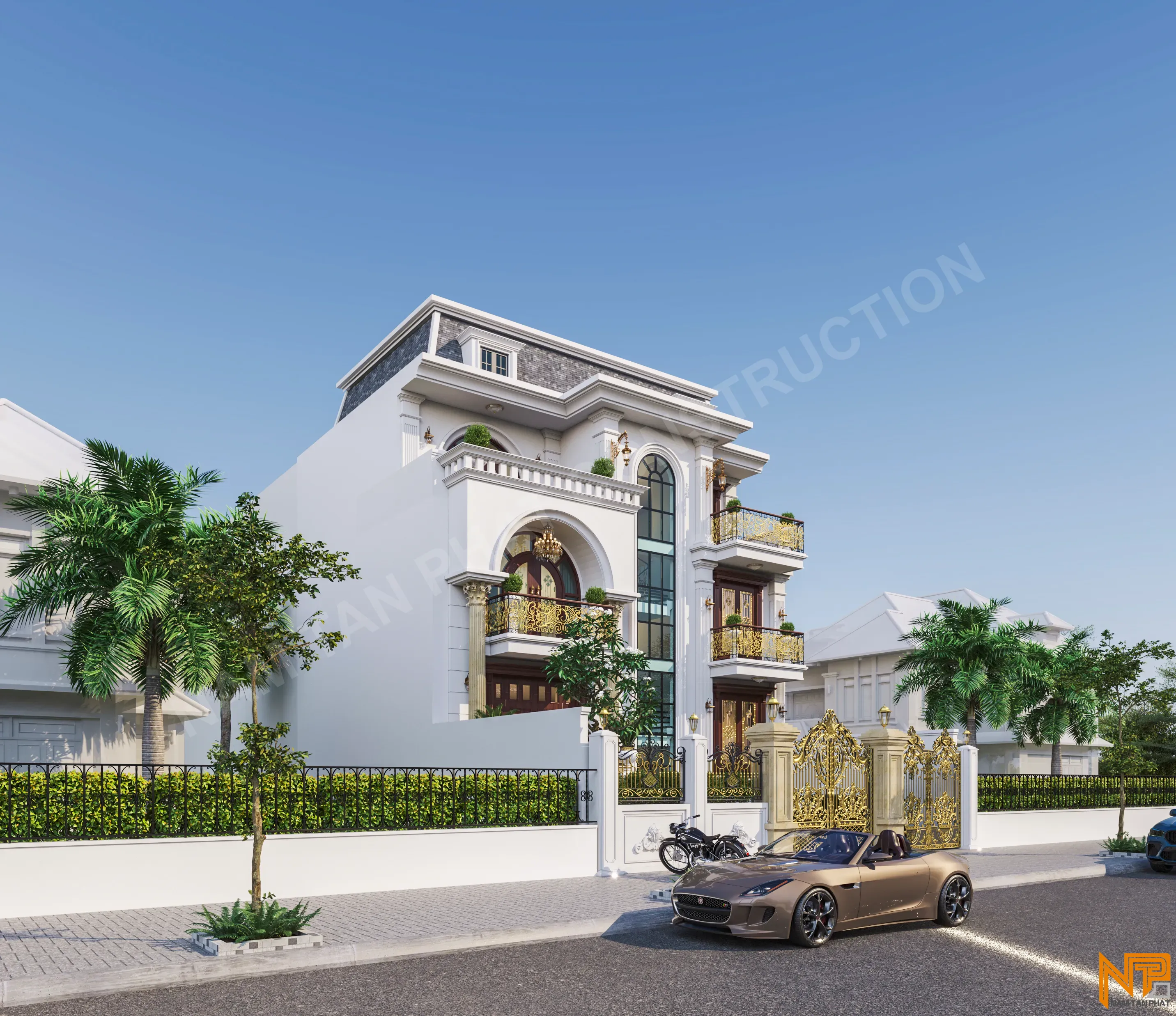 Hình ảnh công trình Tân Cổ Điển 18*16m - Ngoại Thất 3