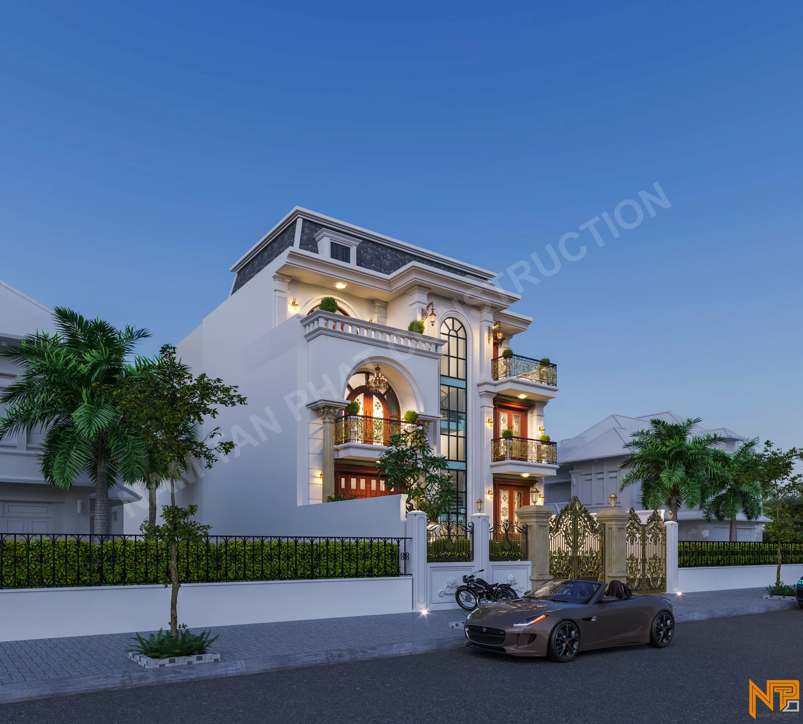 Hình ảnh công trình Tân Cổ Điển 18*16m - Ngoại Thất 4